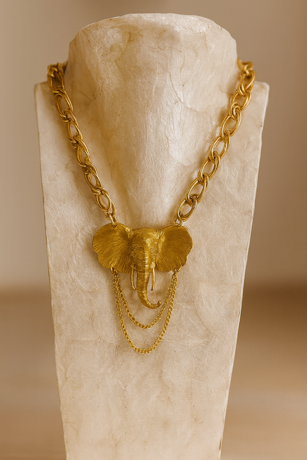 GOLDEN SAFARI VINTAGE NECKLACE - BY MADE IN THE DEEP SOUTH NECKLACE Judith March