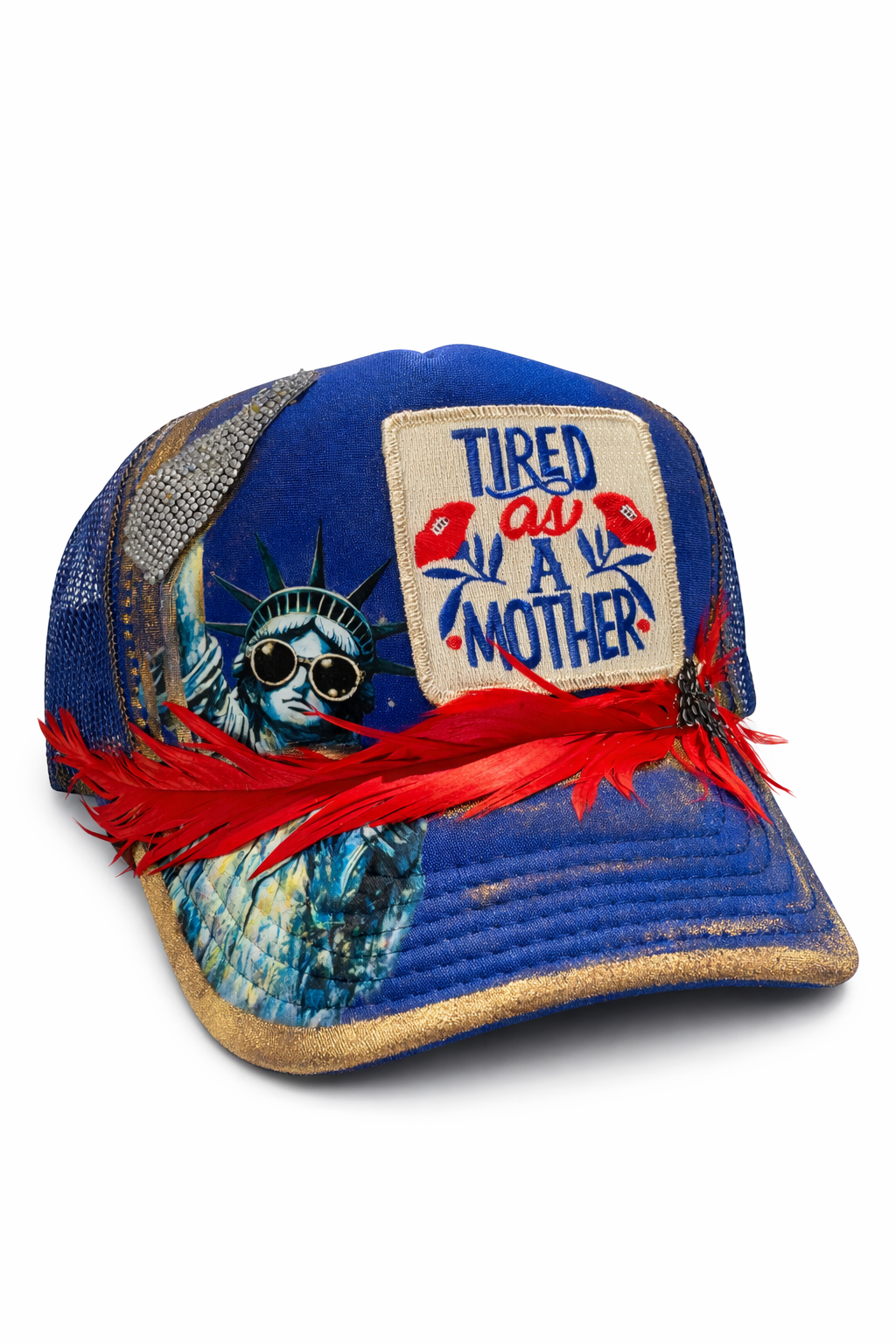 TIRED AS A MOTHER USA ROYAL TRUCKER HAT HAT Judith March
