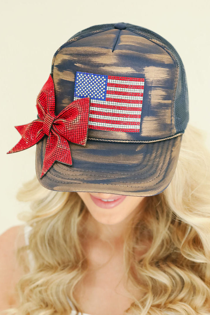 AMERICAN DREAM TRUCKER HAT TRUCKER HAT Judith March NAVY