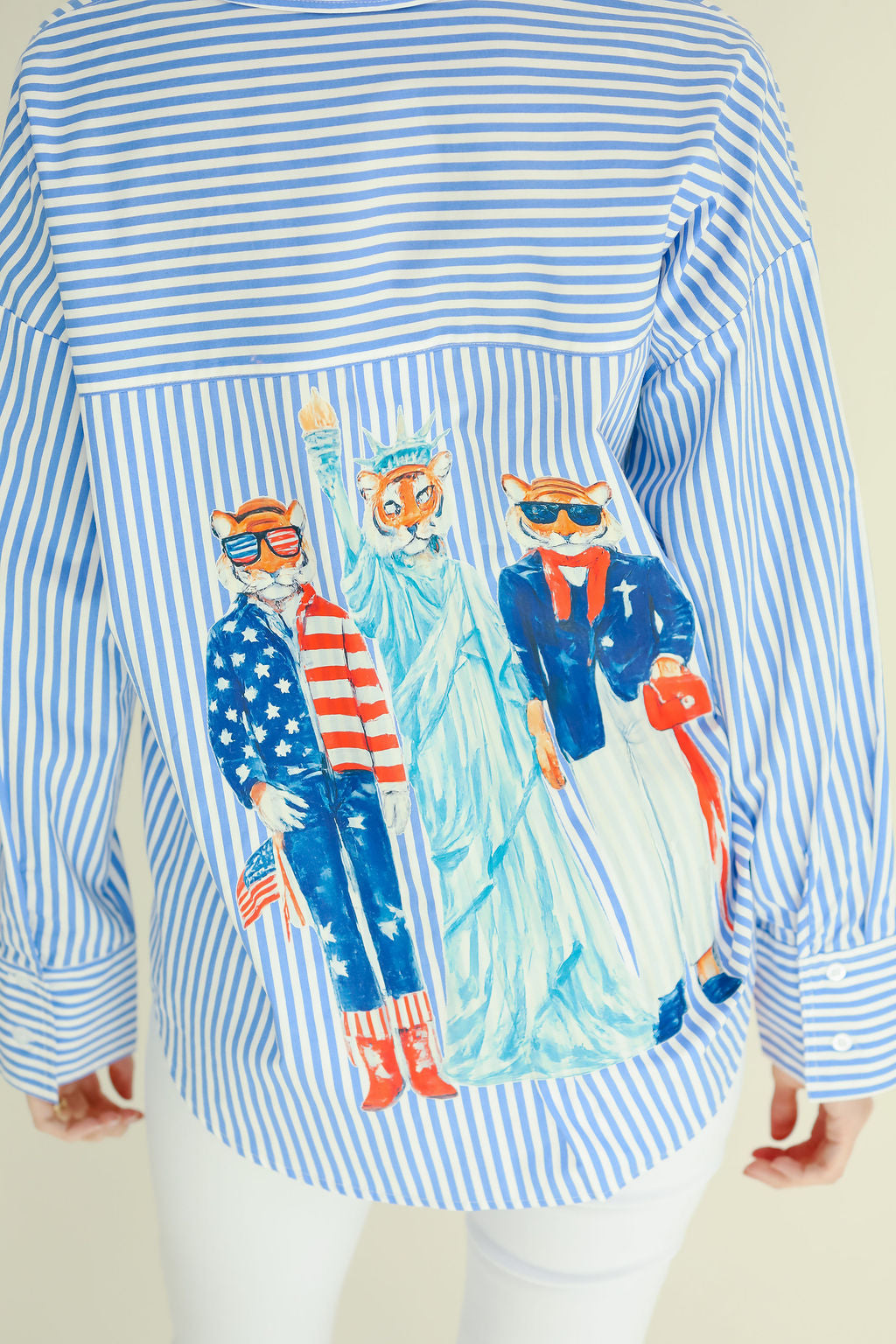 STARS & STRIPES BLUE STRIPED BUTTON DOWN Button Down Judith March