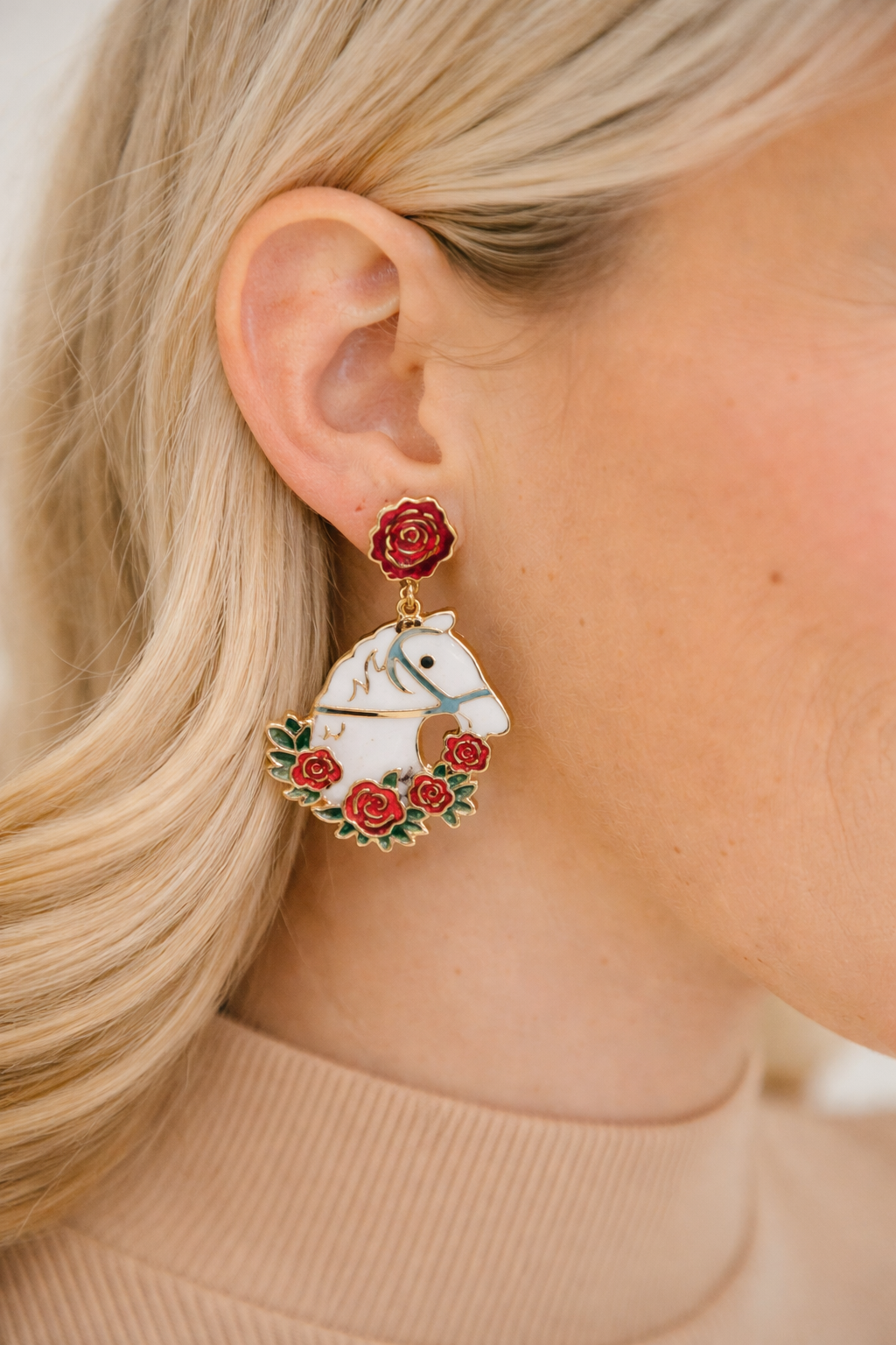 WINNER'S ROSE EARRINGS earrings Judith March