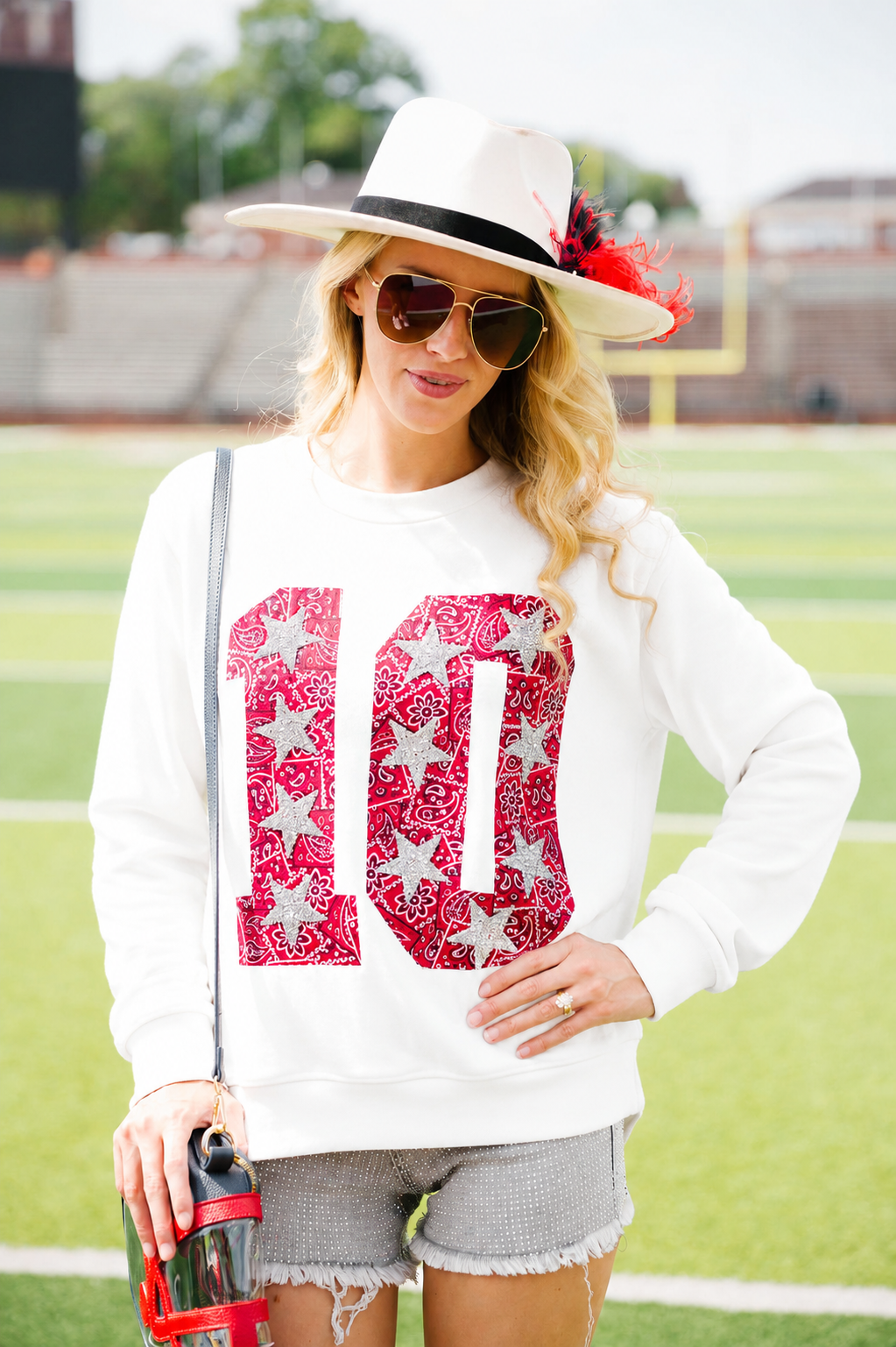 CUSTOM BANDANA NUMBER CROCHET TOP SWEATER Judith March