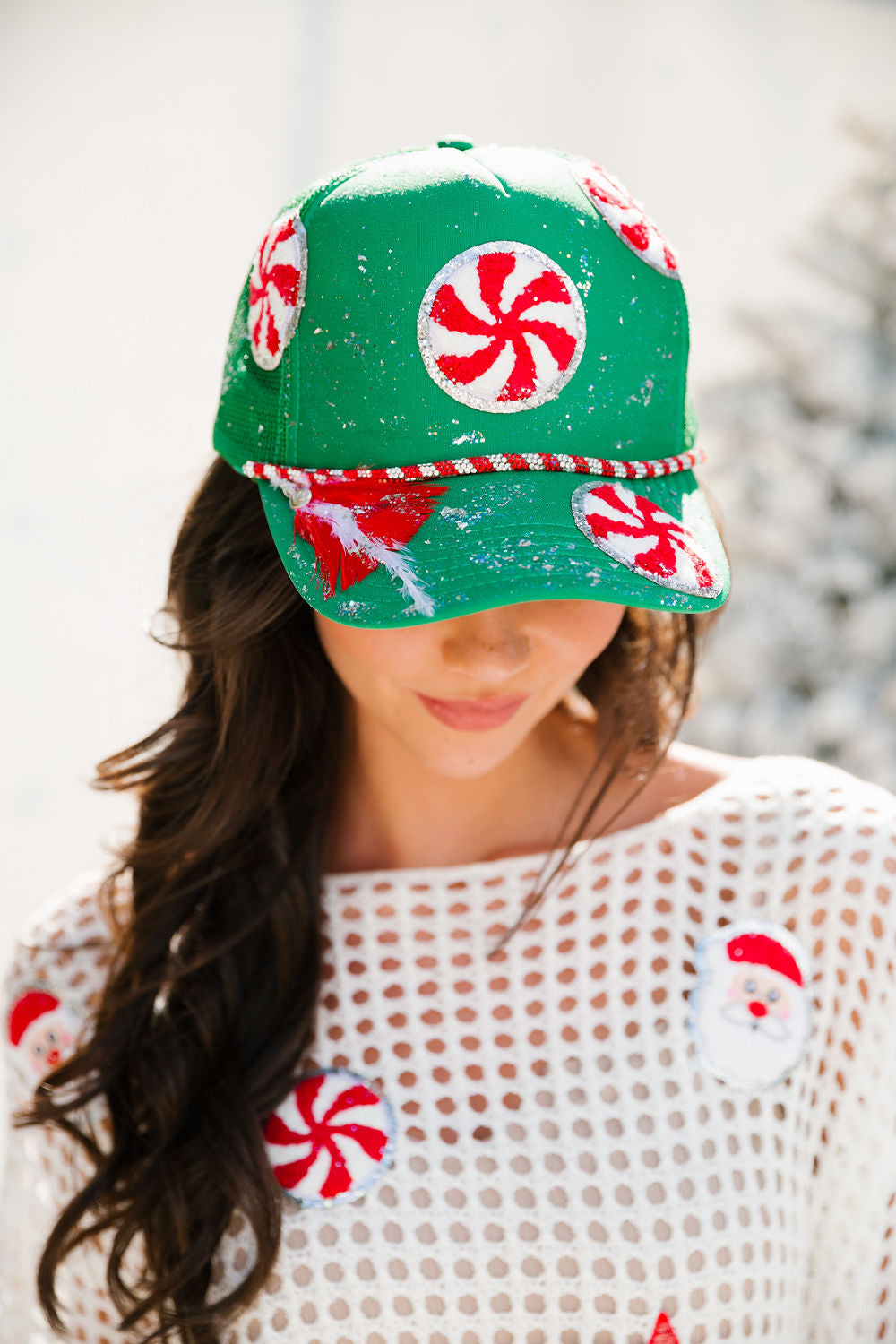 CANDY LAND GREEN TRUCKER HAT HAT Judith March