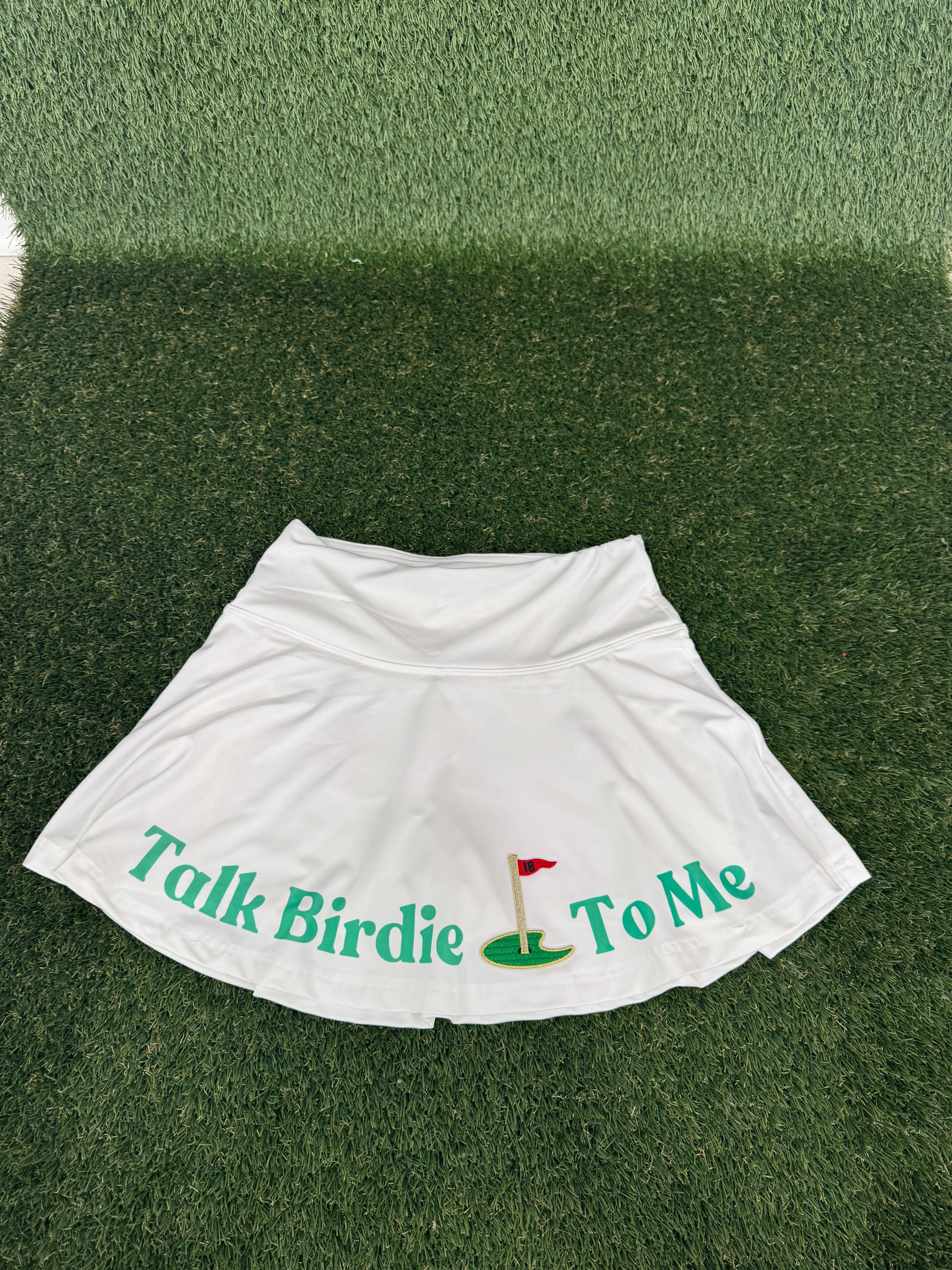 TALK BIRDIE TO ME TENNIS SKIRT SKIRT Judith March