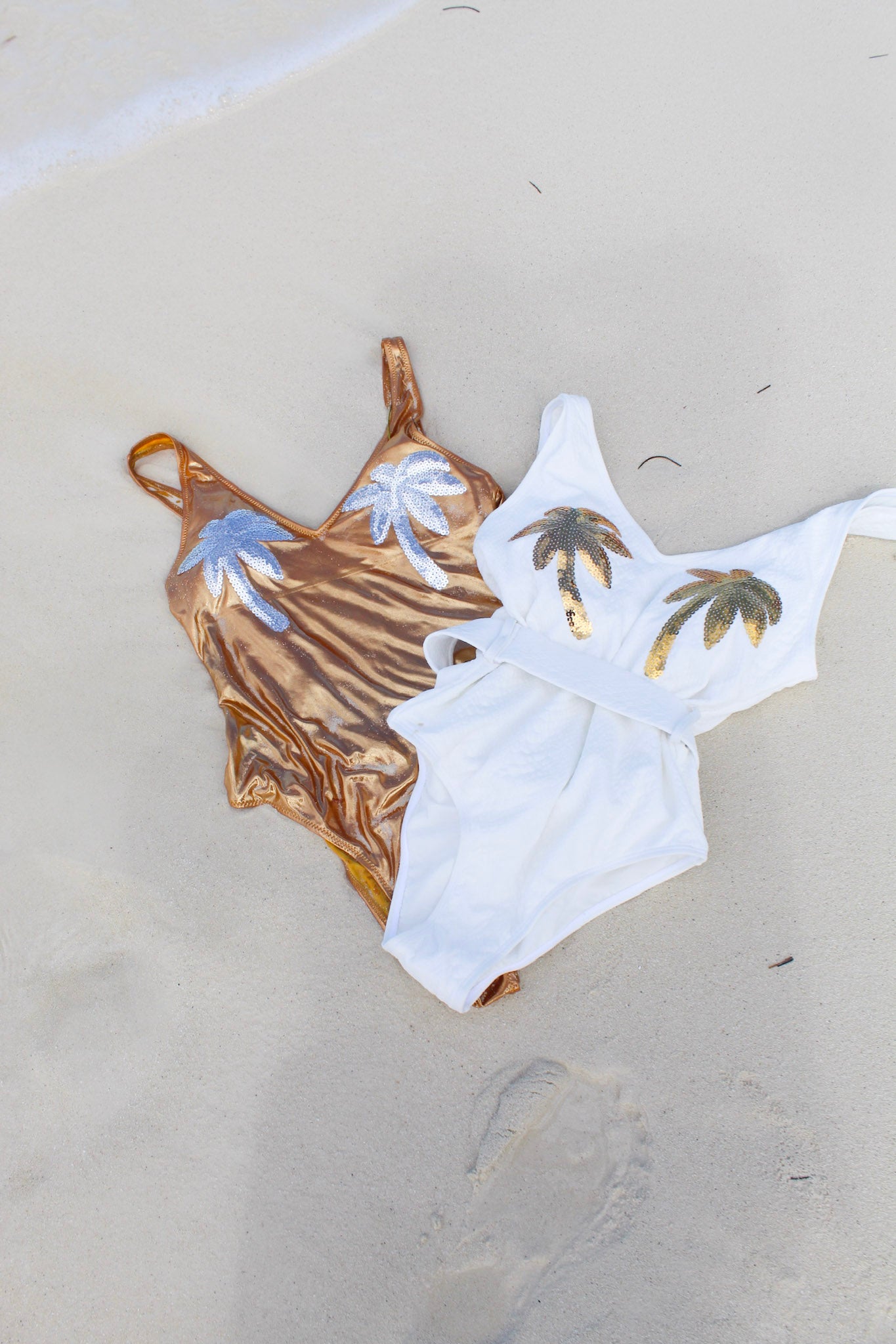 GOLDEN PALM TREE ONE PIECE SWIMWEAR Judith March