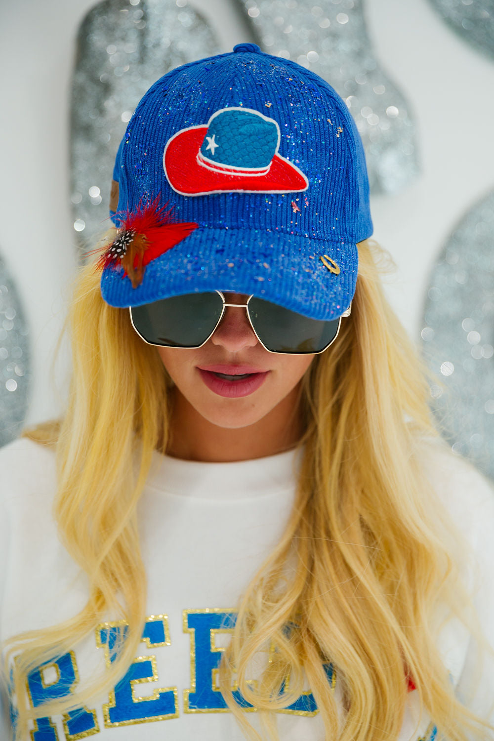 AMERICAN COWBOY CORDUROY HAT LIMITED EDITION Judith March YES- SPARKLY SPRAY