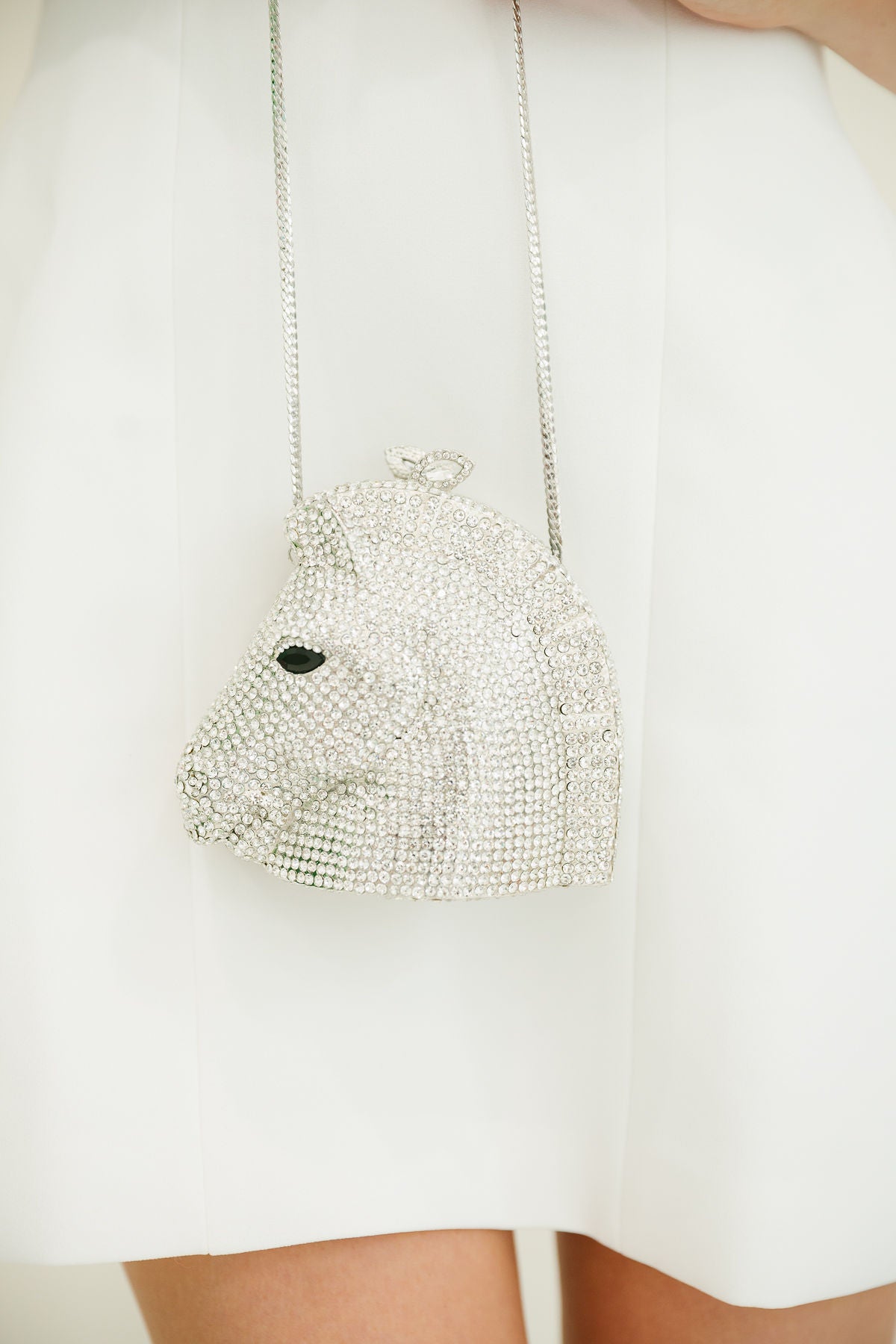 RACE DAY SILVER RHINESTONE CLUTCH (PRE-ORDER) Clutch Judith March