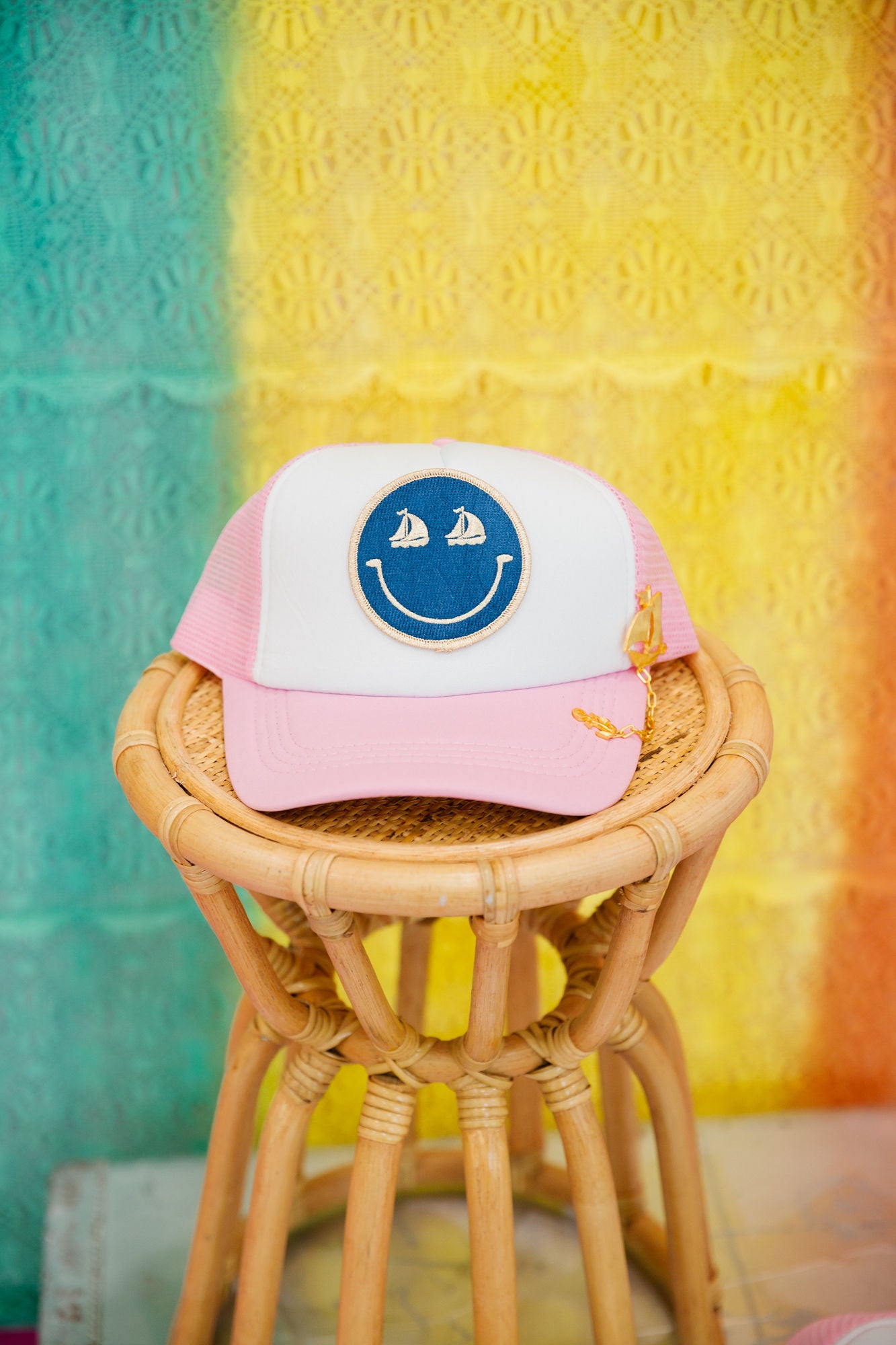 SMILEY SAILOR TRUCKER HAT TRUCKER HAT Judith March