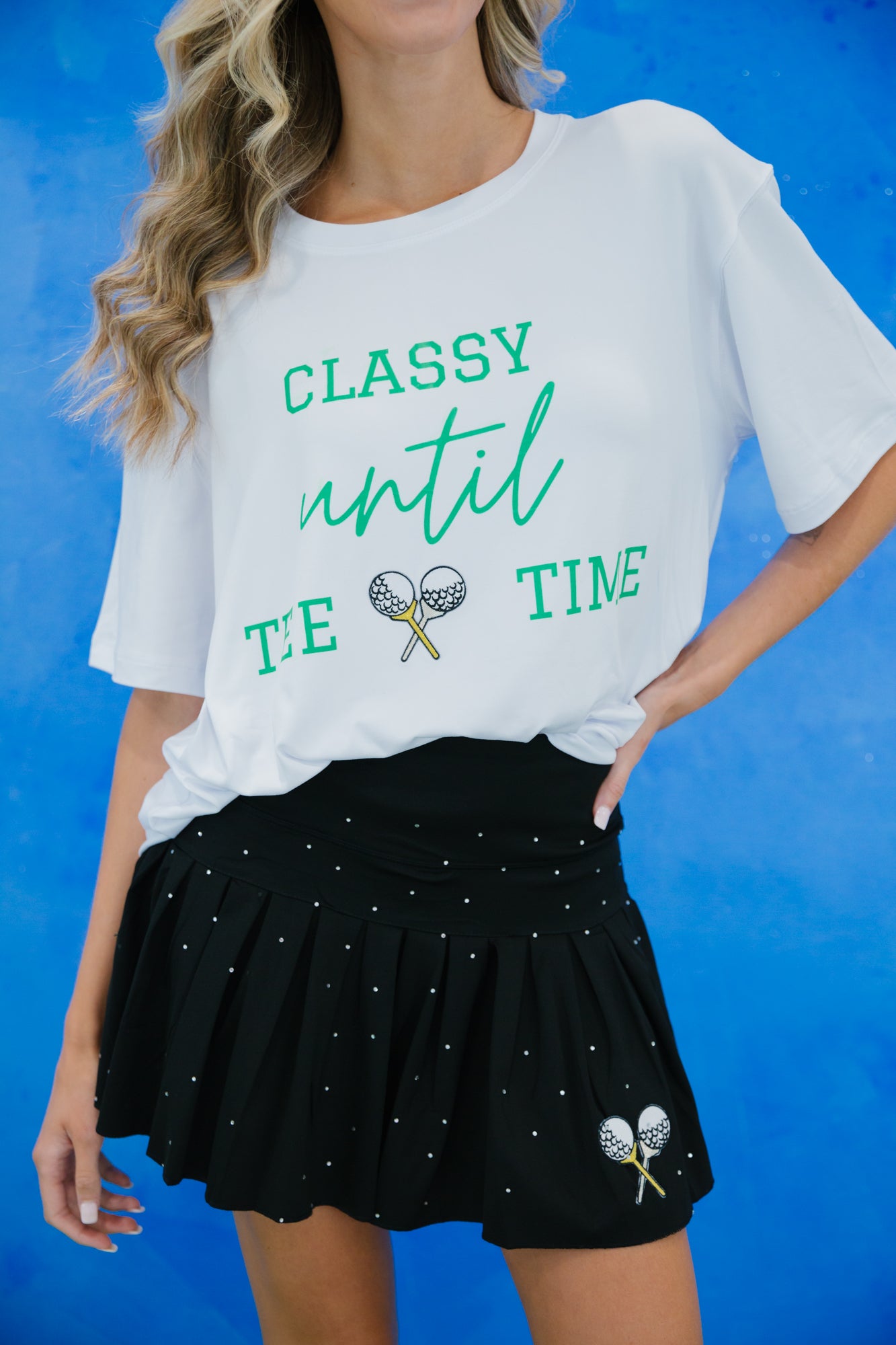 CLASSY UNTIL TEE TIME TEE Tee Judith March SMALL