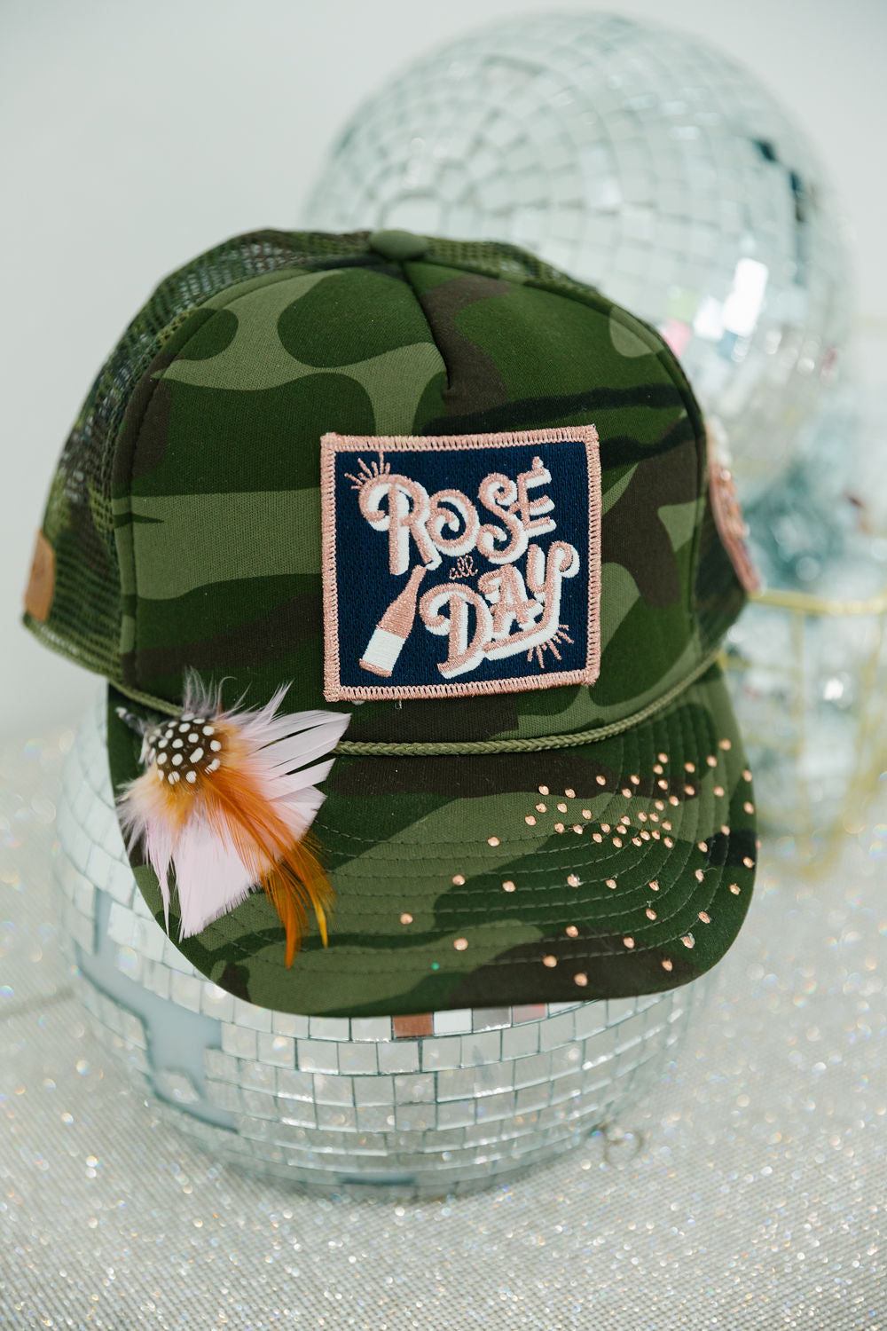 ROSE ALL DAY CAMO TRUCKER HAT LIMITED EDITION Judith March Default Title
