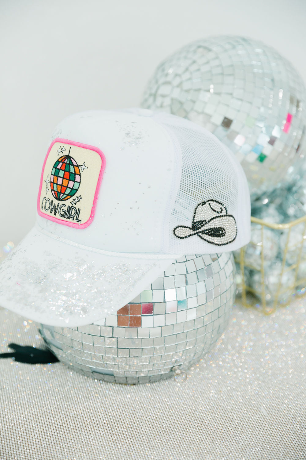 DISCO COWGIRL TRUCKER HAT LIMITED EDITION Judith March
