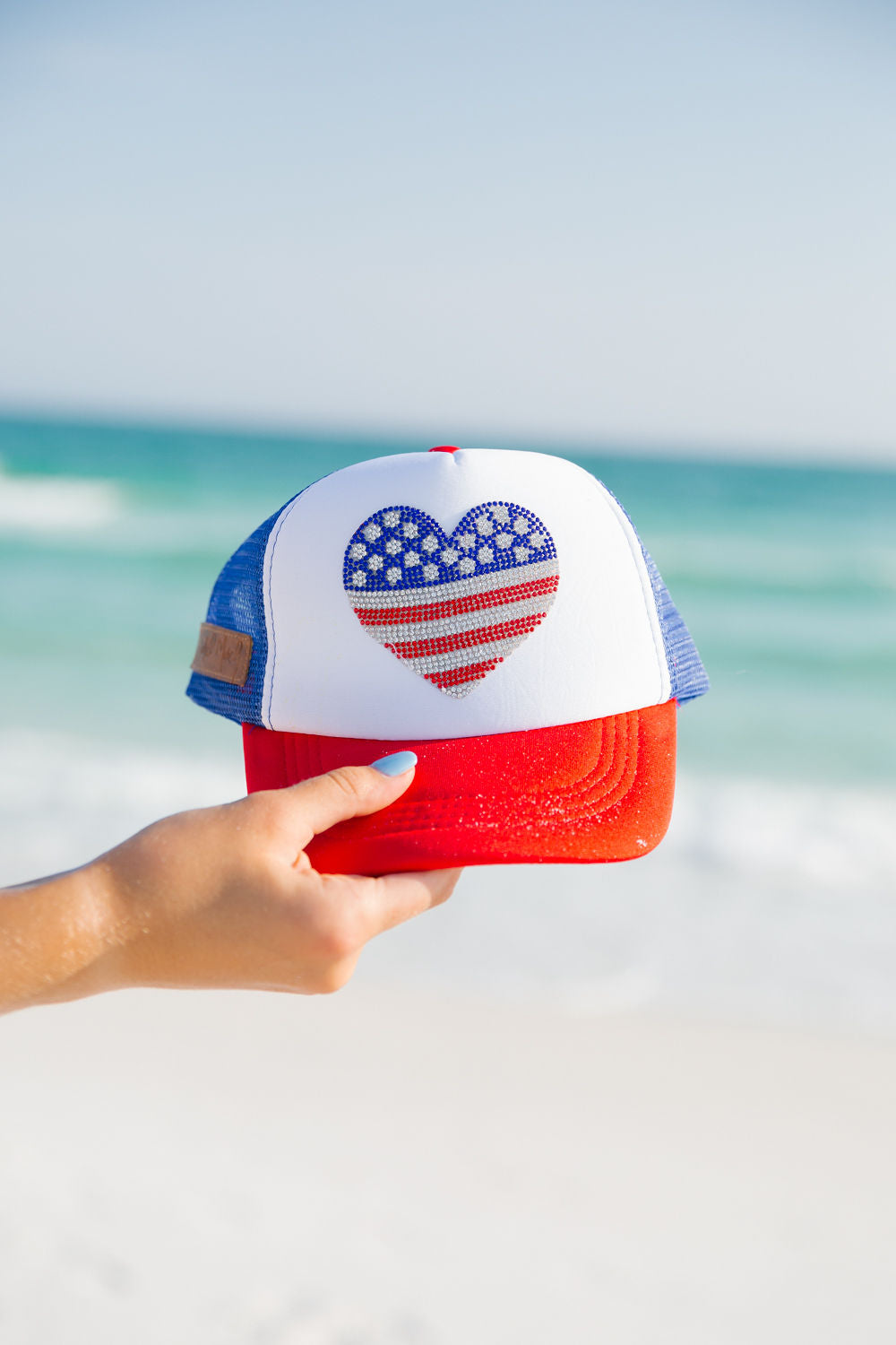 MINI KIDS AMERICAN HEART TRUCKER TRUCKER HAT Judith March