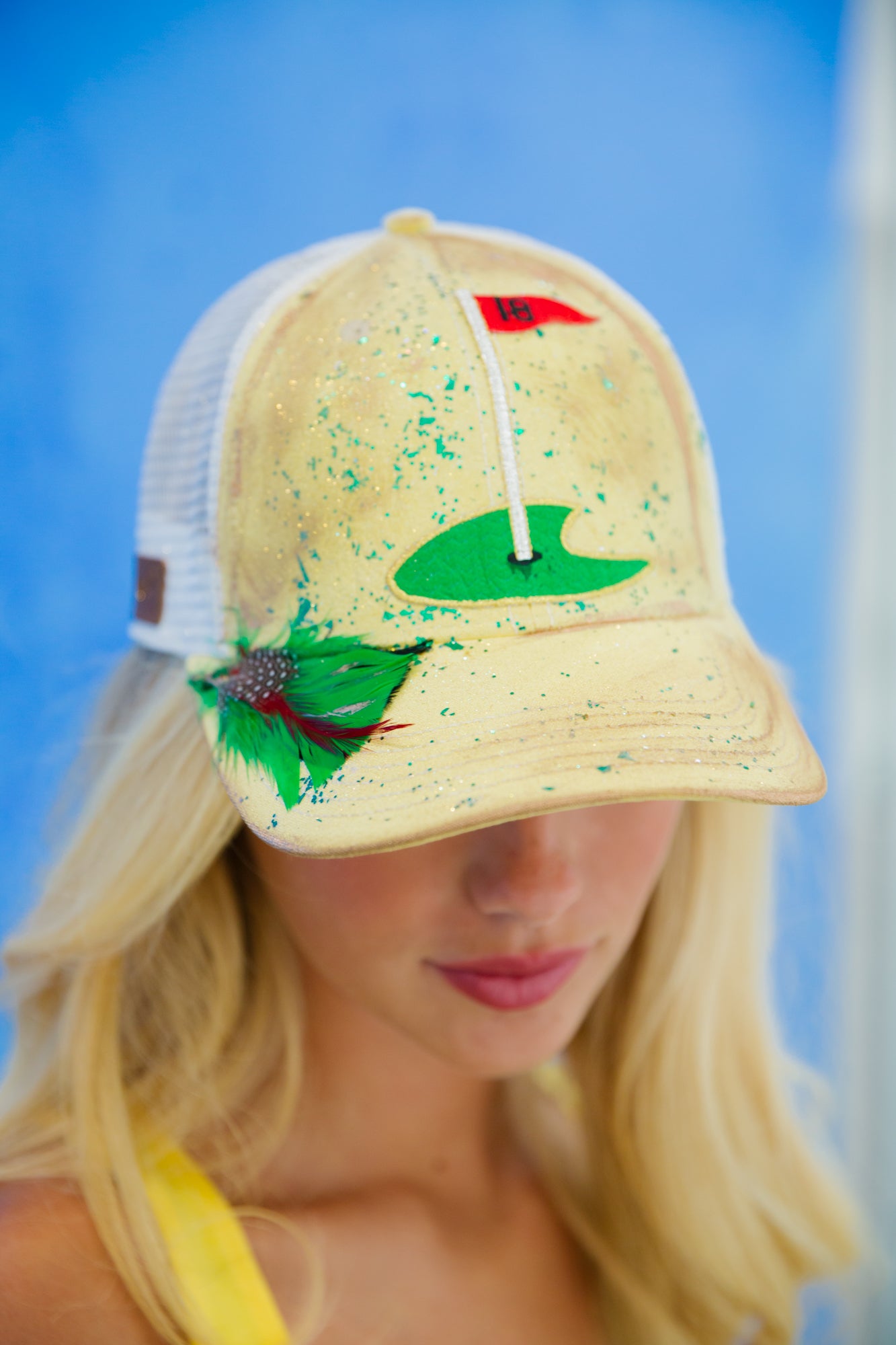 18TH HOLE STRUCTURED HAT HAT Judith March YES- SPARKLE SPRAY