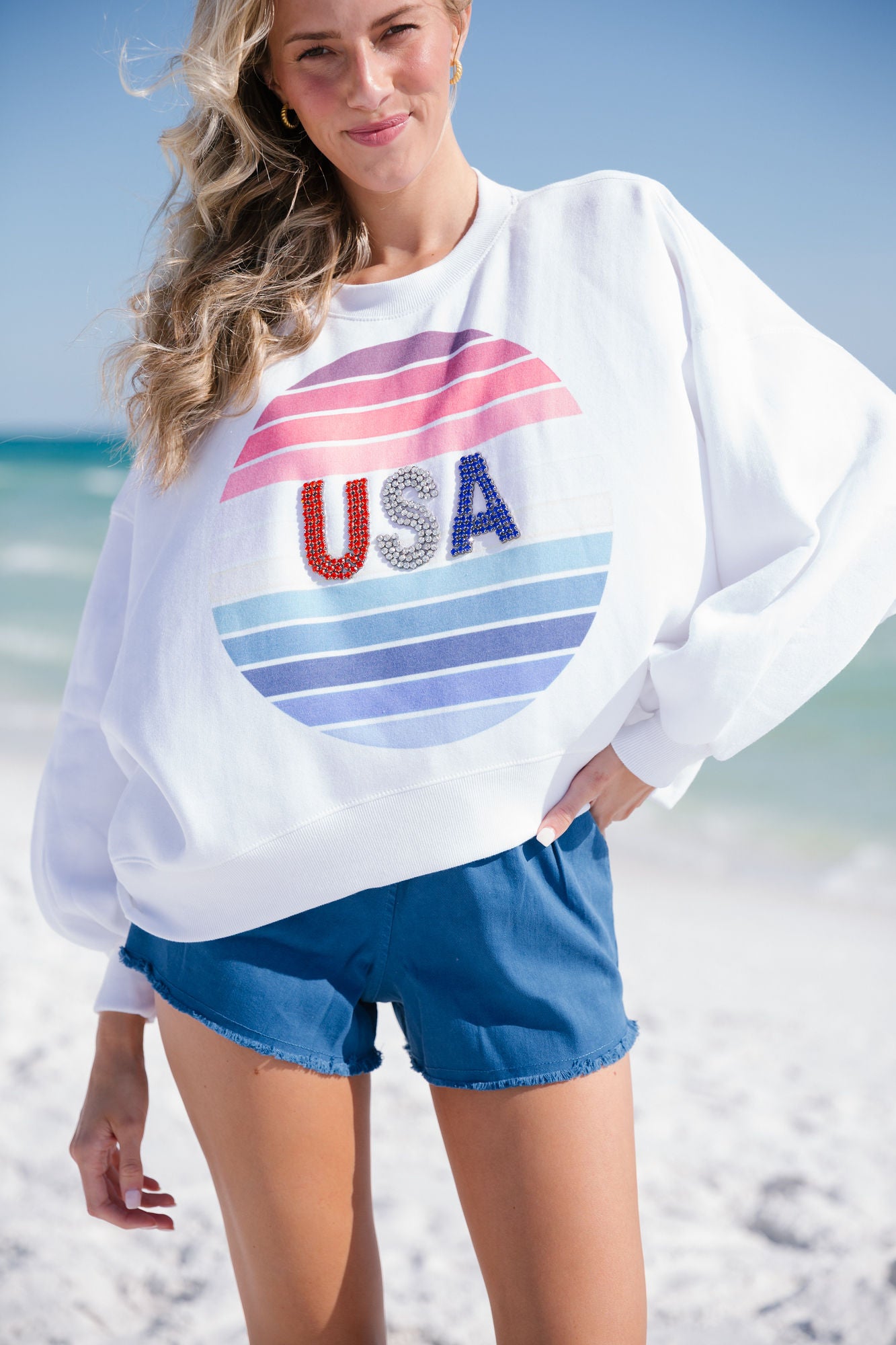 USA SUMMERTIME PULLOVER pullover Judith March SMALL