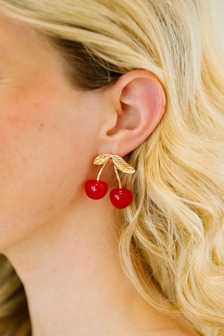 CHERRY ON TOP EARRINGS earrings Judith March