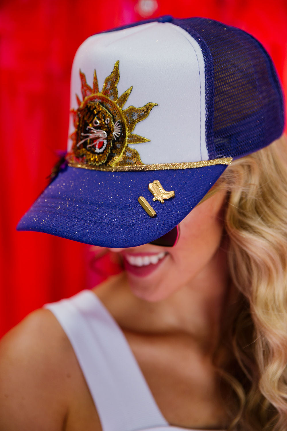 TIGER SUN TRUCKER HAT LIMITED EDITION Judith March
