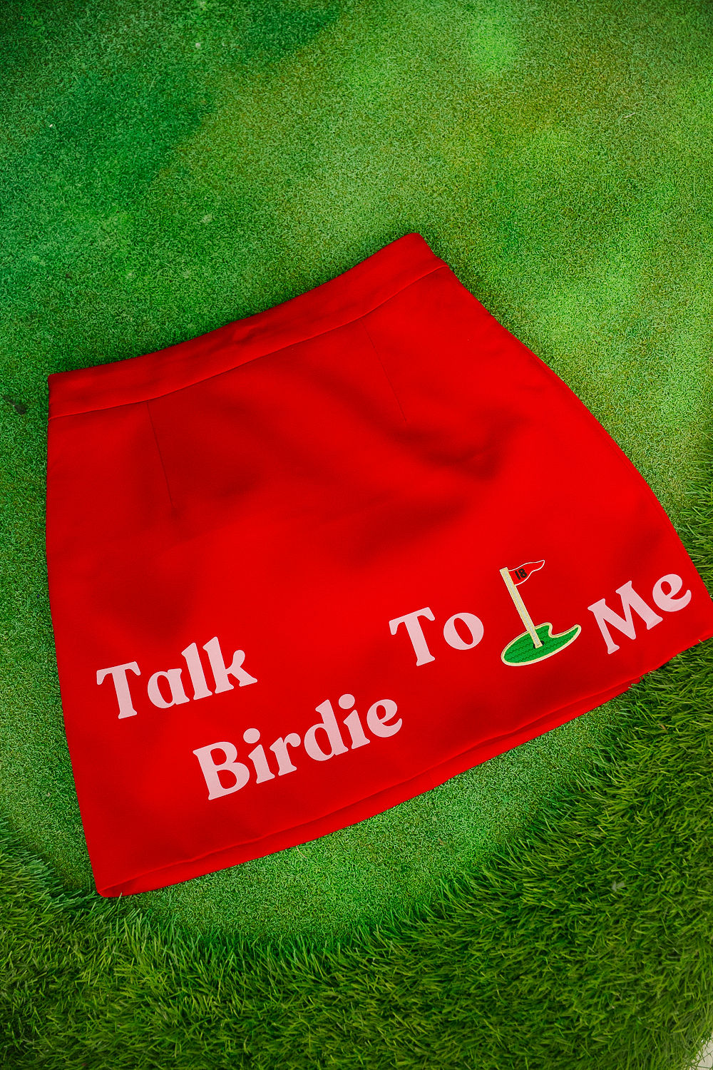 TALK BIRDIE TO ME RED TENNIS SKIRT SKIRT Judith March