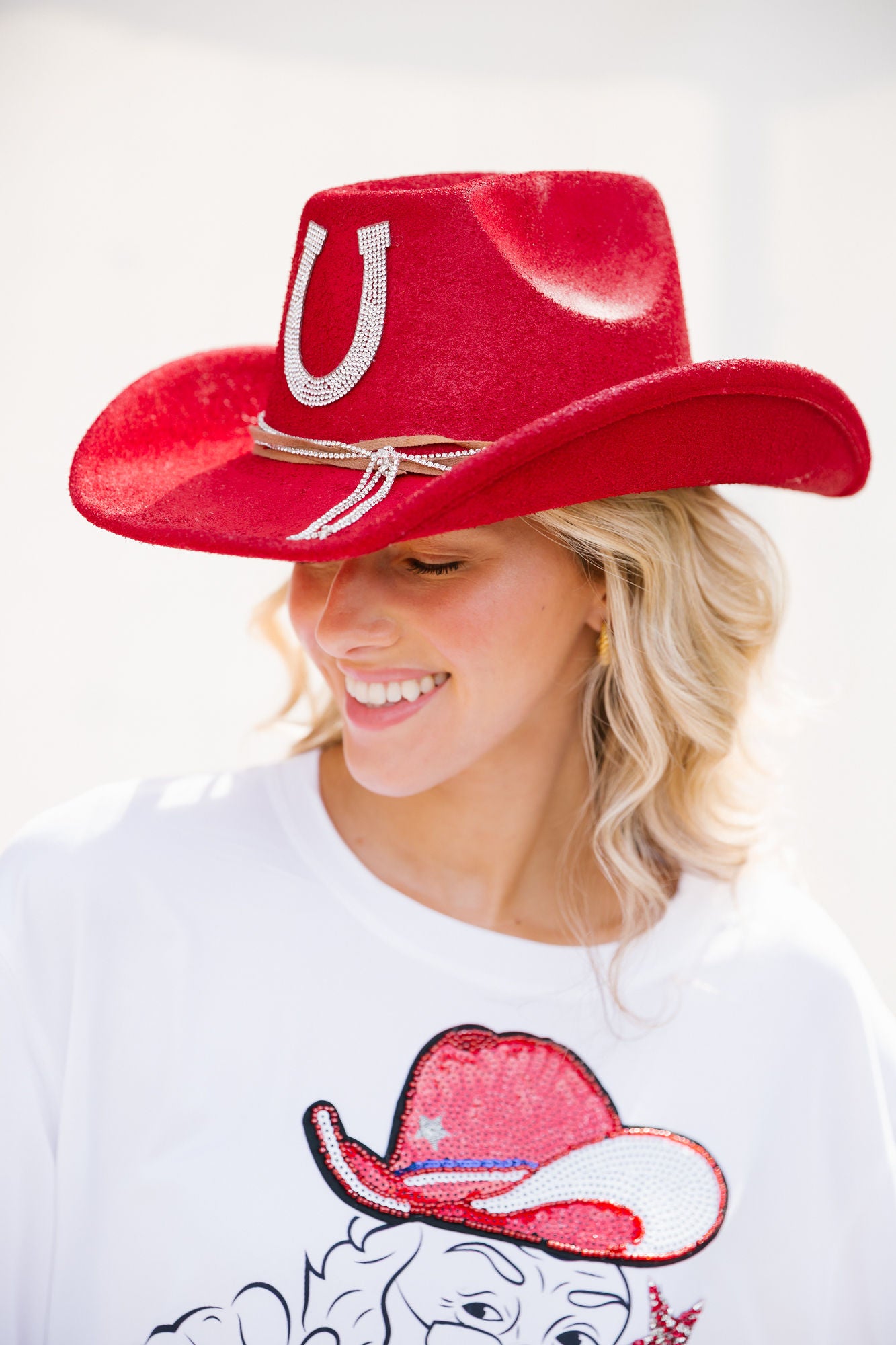 LUCKY YOU SCARLET RANCHER RANCHER HAT Judith March