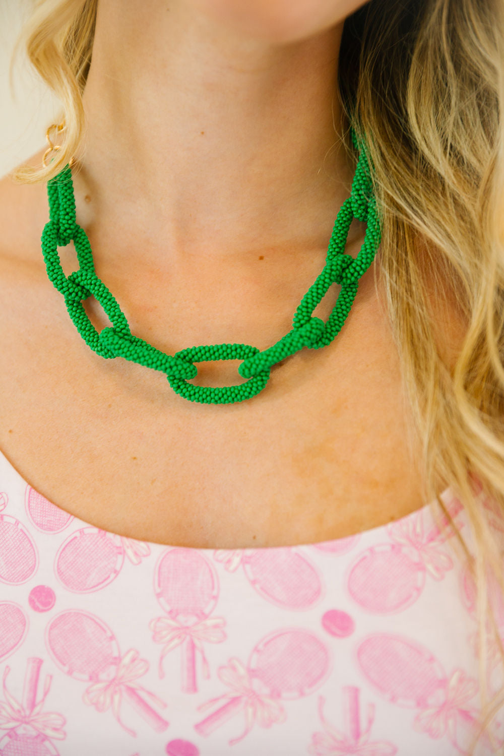 EMERALD LINK NECKLACE NECKLACE Judith March
