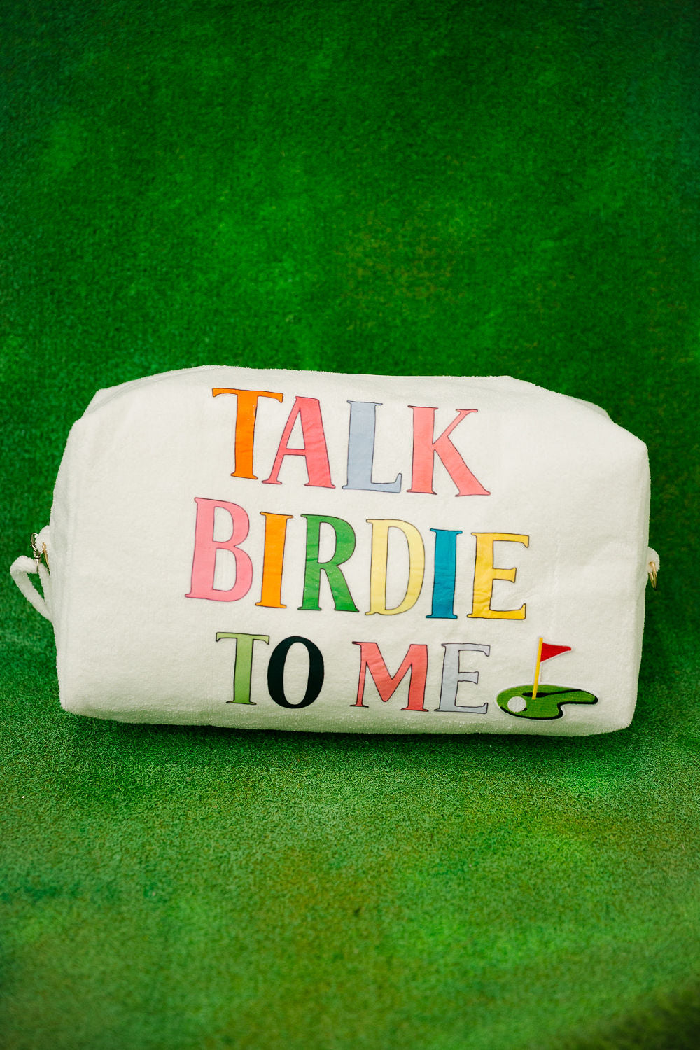 TALK BIRDIE TO ME LARGE TERRY BAG BAG Judith March