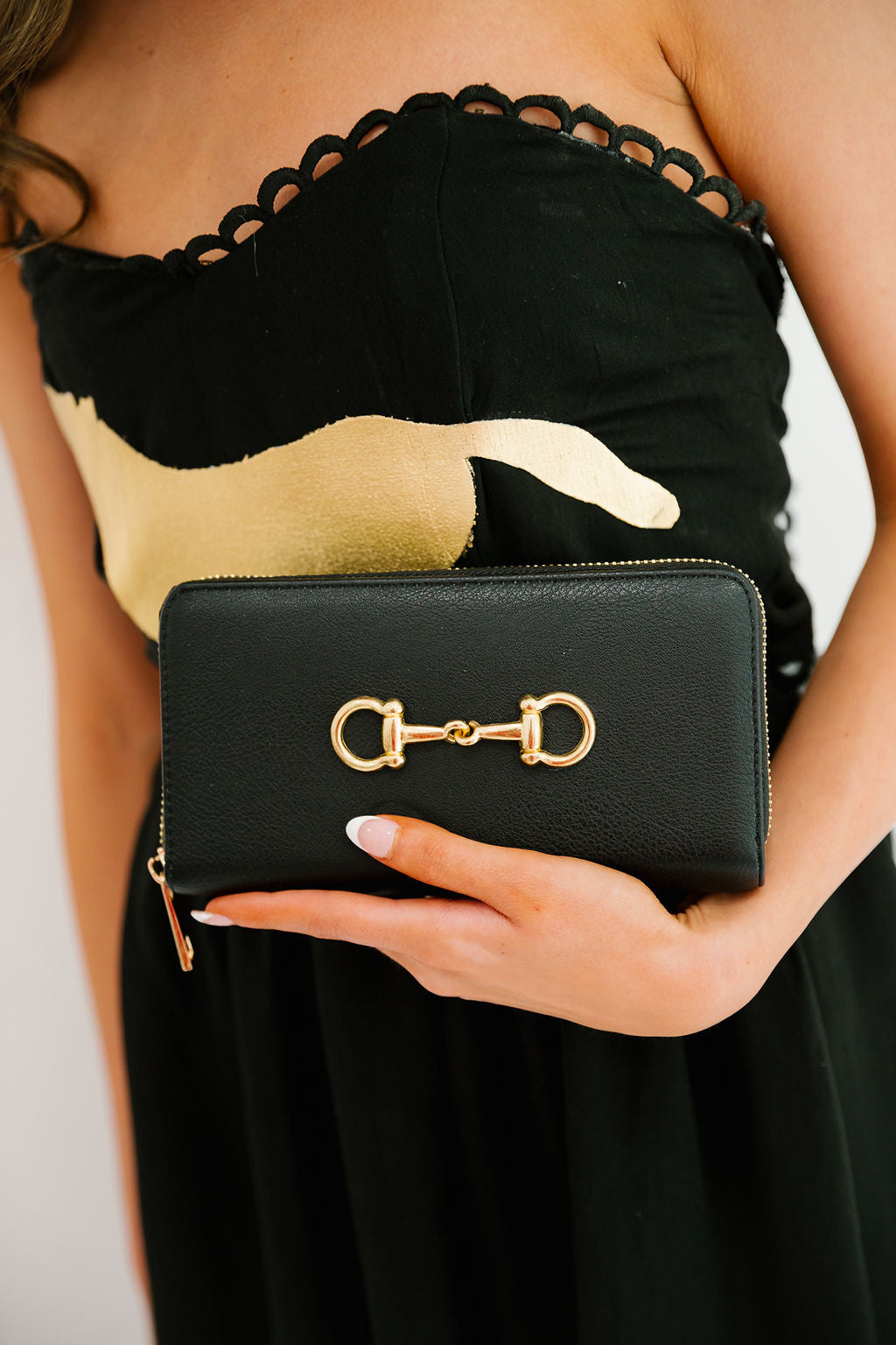 HORSE BIT BLACK WALLET WALLET Judith March