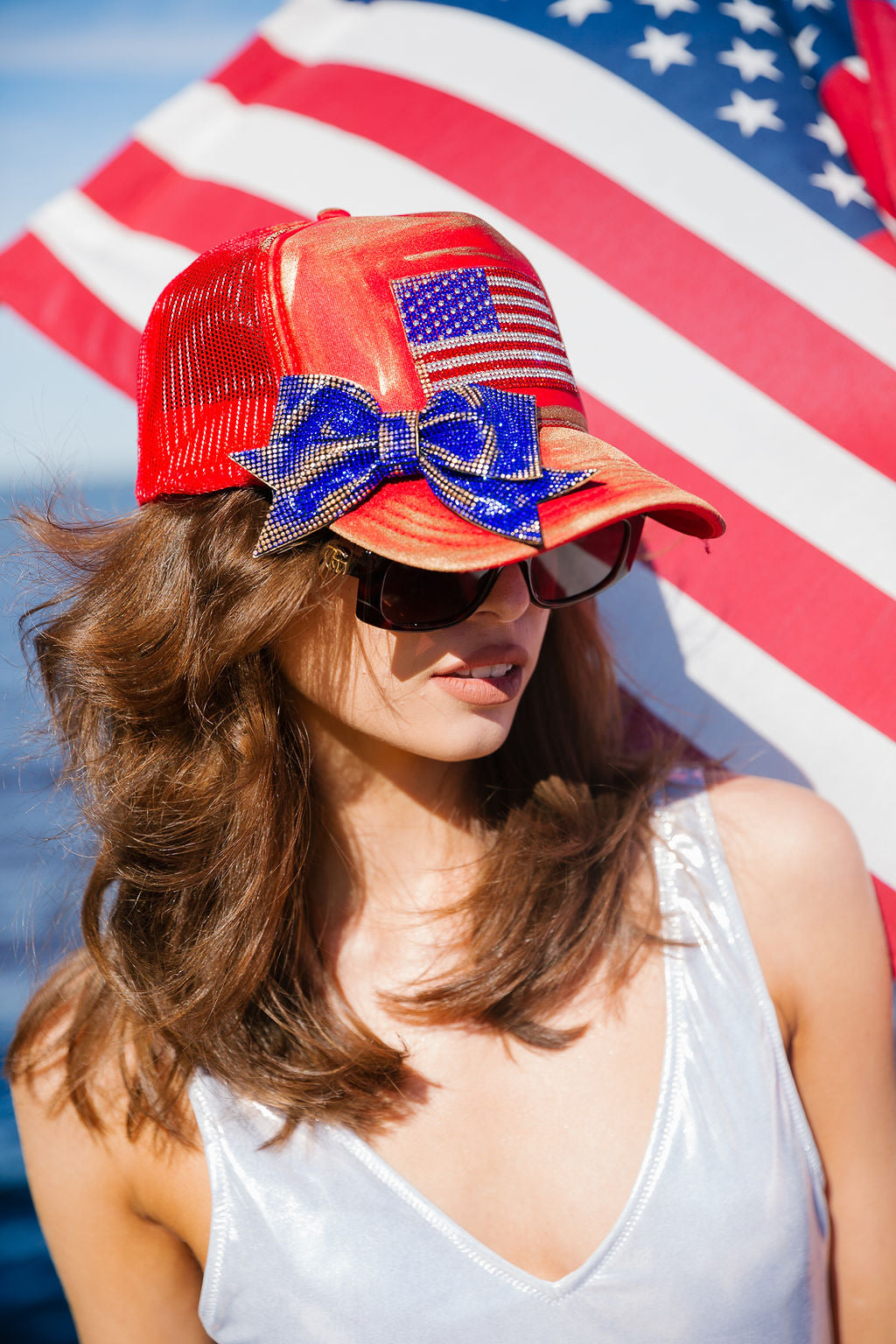 AMERICAN DREAM RED TRUCKER HAT – Judith March
