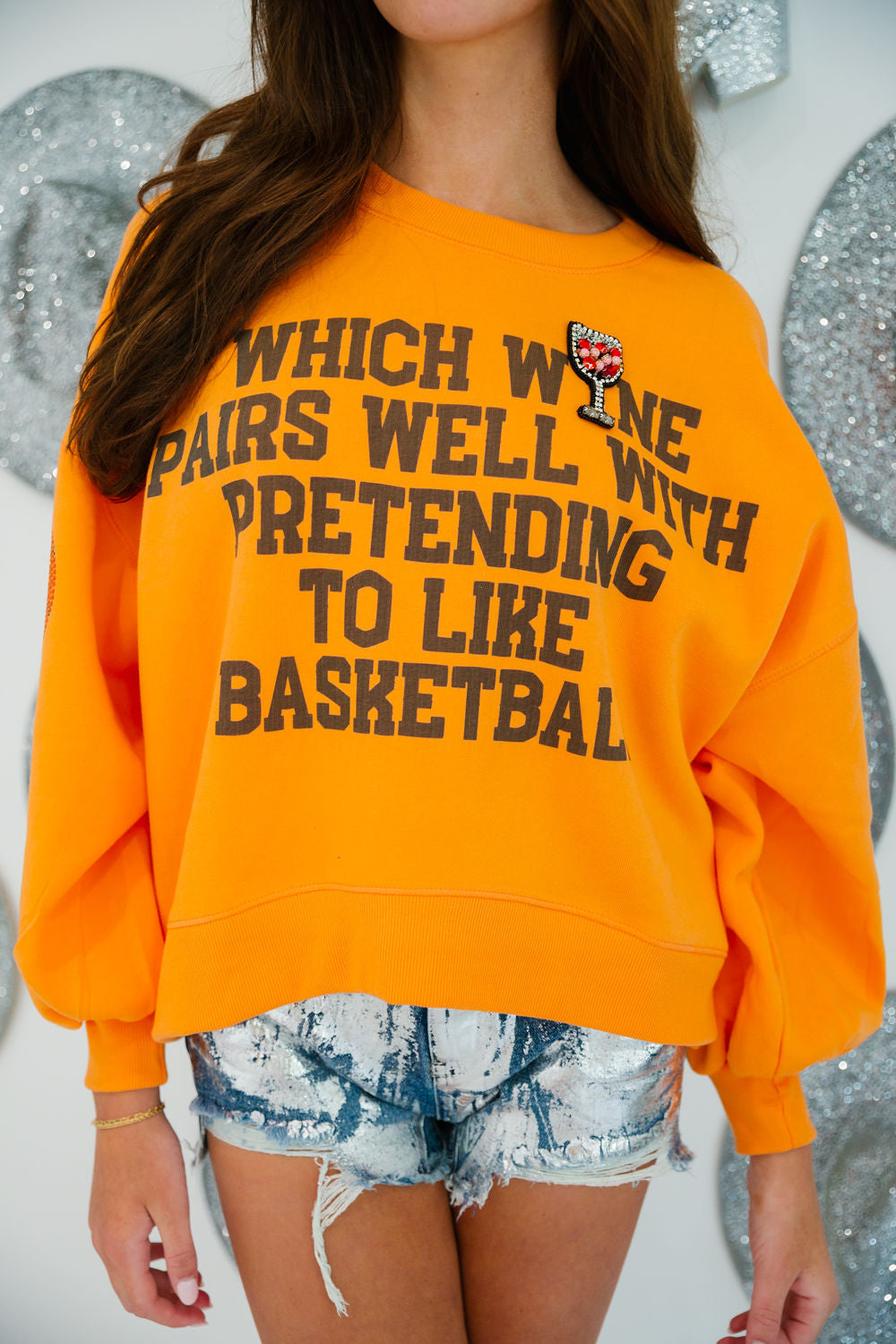 WINE LOVER BASKETBALL PULLOVER pullover Judith March