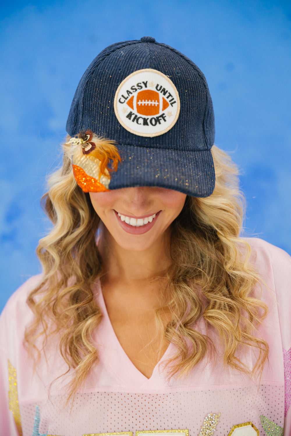 CLASSY UNTIL KICKOFF CORDUROY HAT gameday23 Judith March