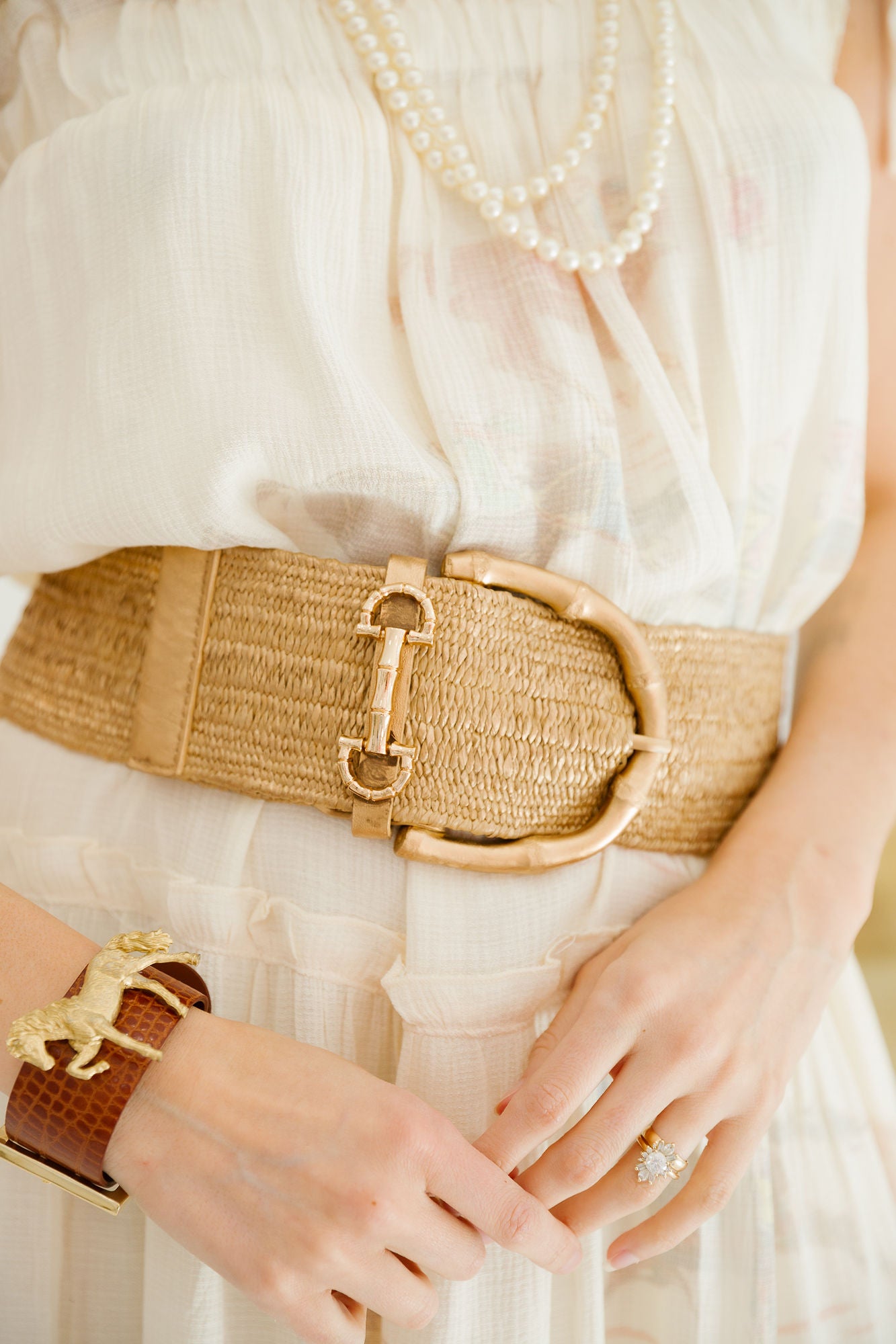 GOLDEN HORSE BIT BELT BELT Judith March