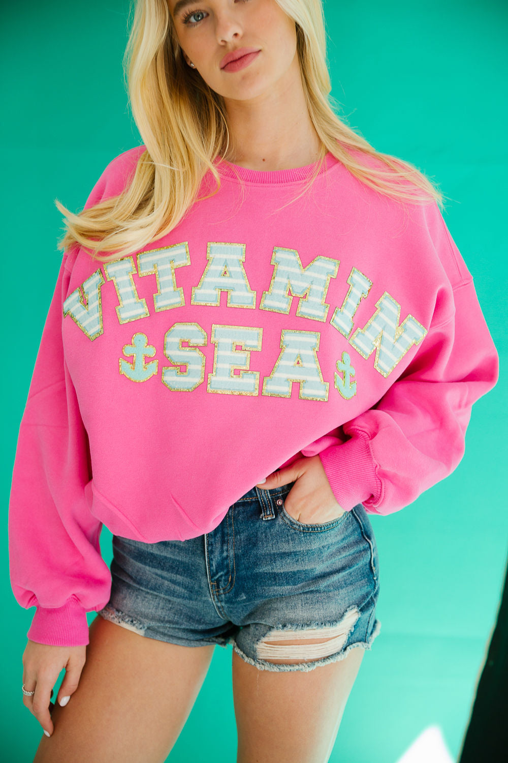 VITAMIN SEA PINK PULLOVER pullover Judith March