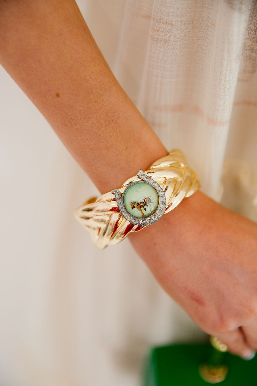 VINTAGE HORSESHOE PENDANT BRACELET BRACELET Judith March