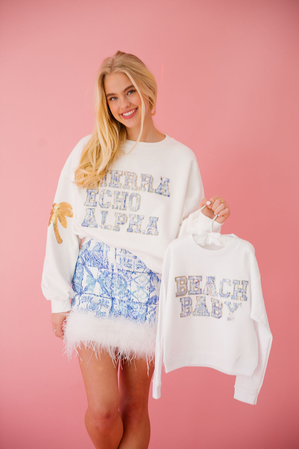 MINI KIDS BEACH BABY WHITE PULLOVER pullover Judith March