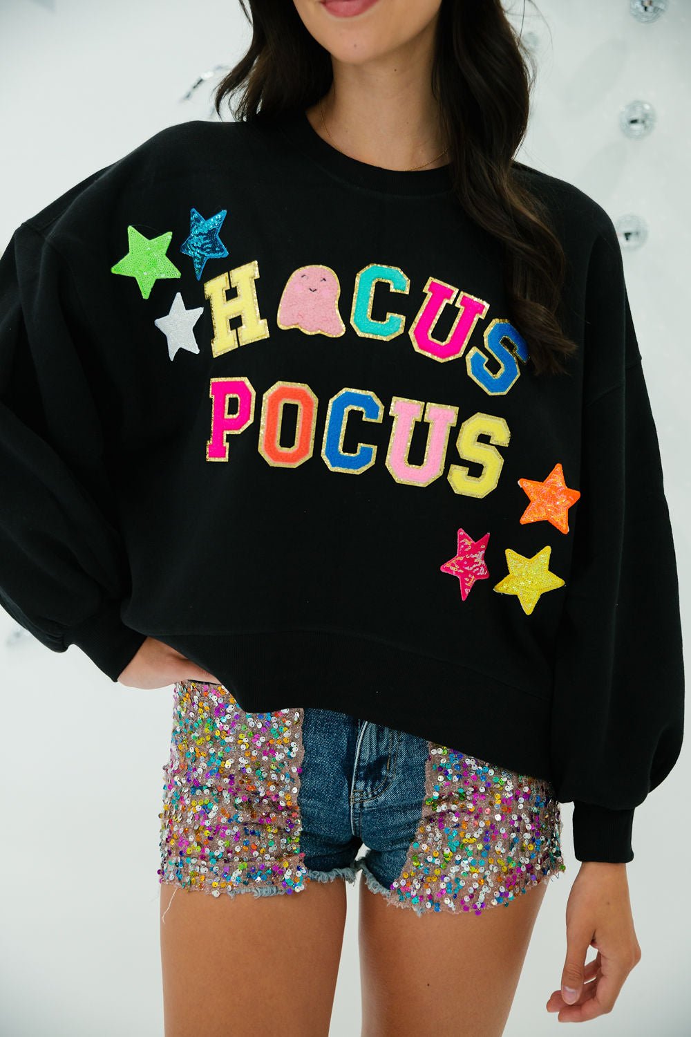HOCUS POCUS BLACK PULLOVER PULLOVER Judith March