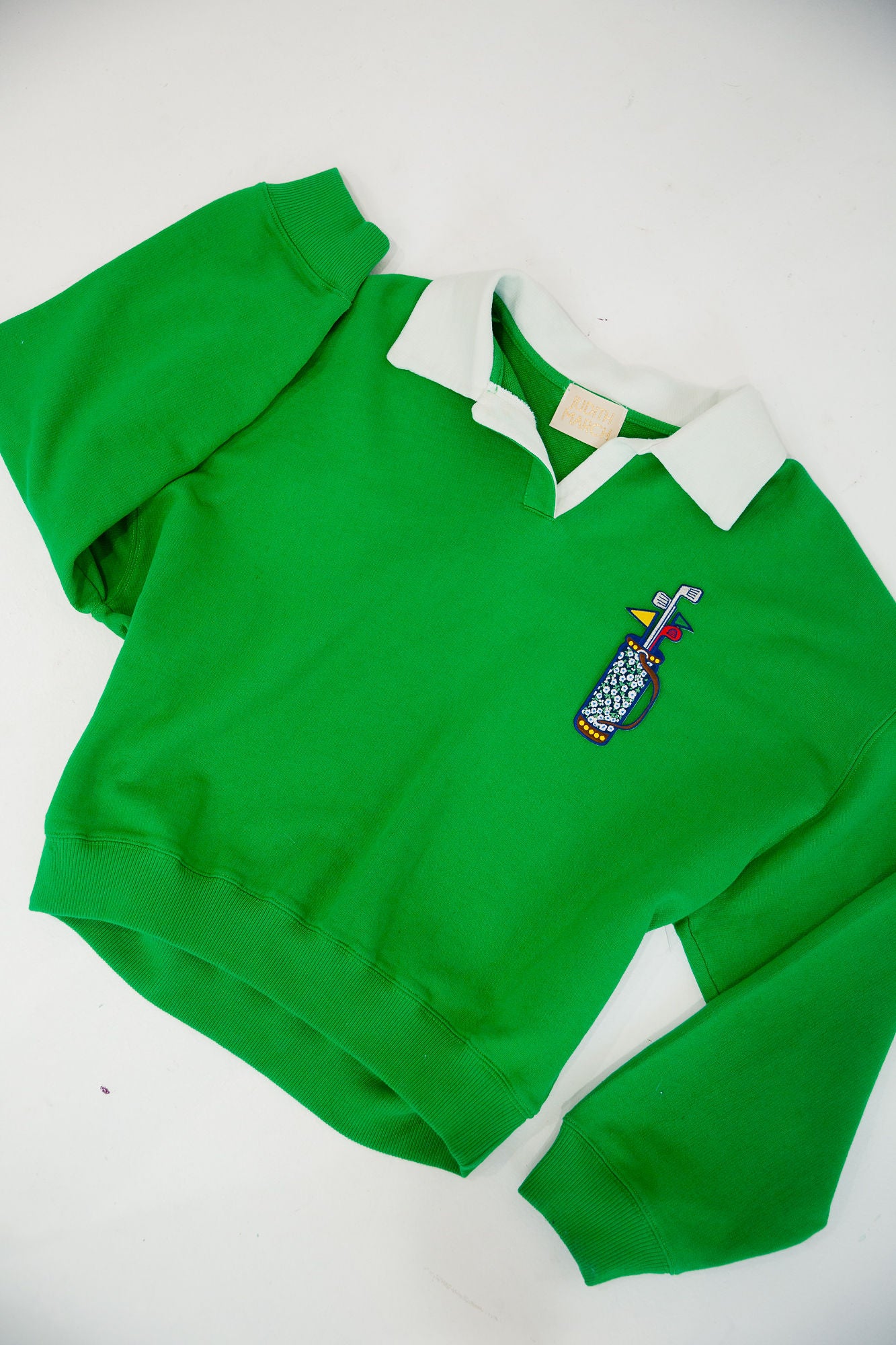 GOLF GIRL GREEN CREW NECK PULLOVER Judith March