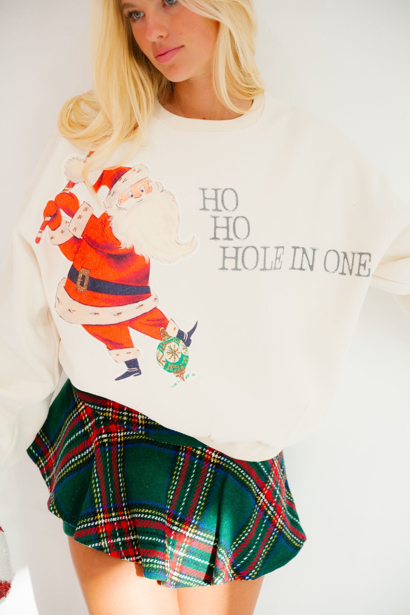 HO HO HOLE IN ONE PULLOVER PULLOVER Judith March