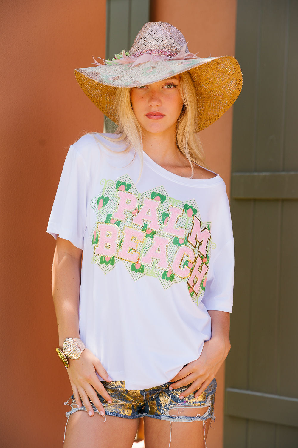 PALM BEACH WHITE TEE Tee Judith March