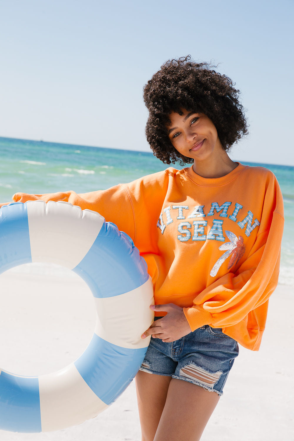 VITAMIN SEA ORANGE PULLOVER pullover Judith March