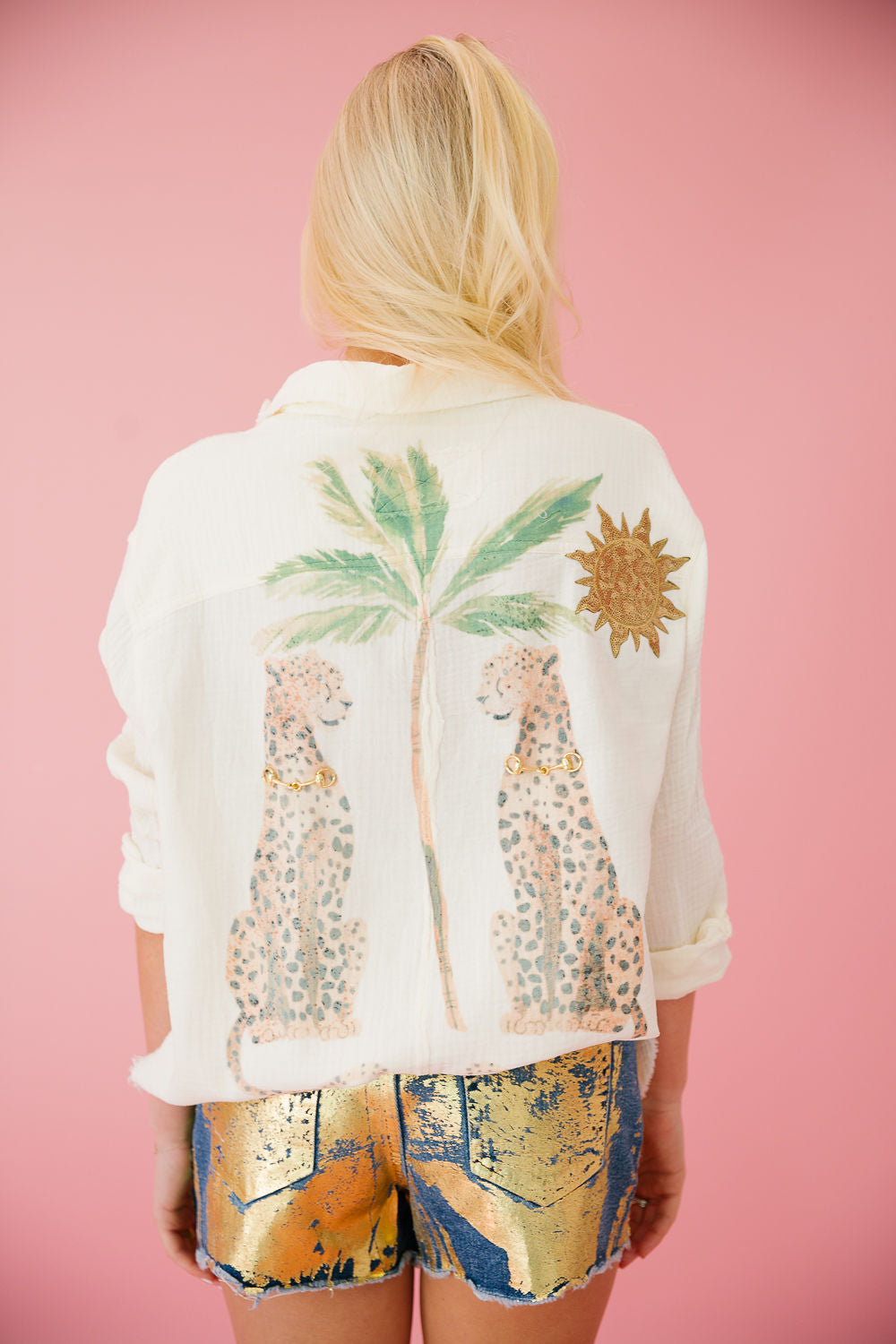 ISLAND CAT BUTTON DOWN Button Down Judith March