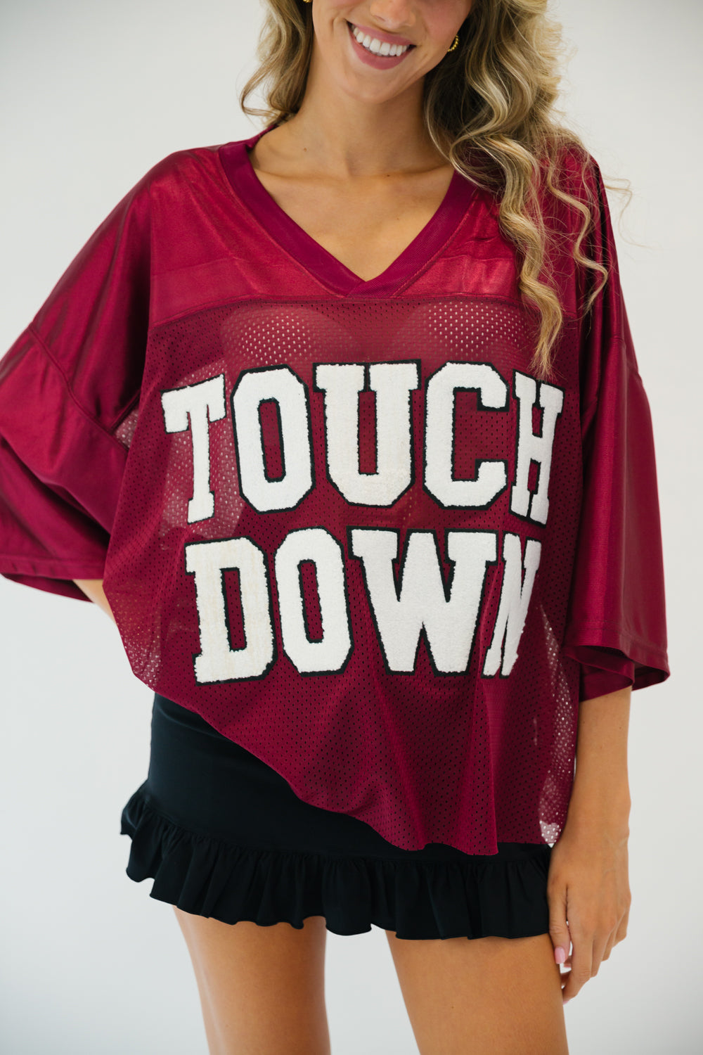TEAM COLORS TOUCHDOWN JERSEY gameday23 Judith March S/M BLACK