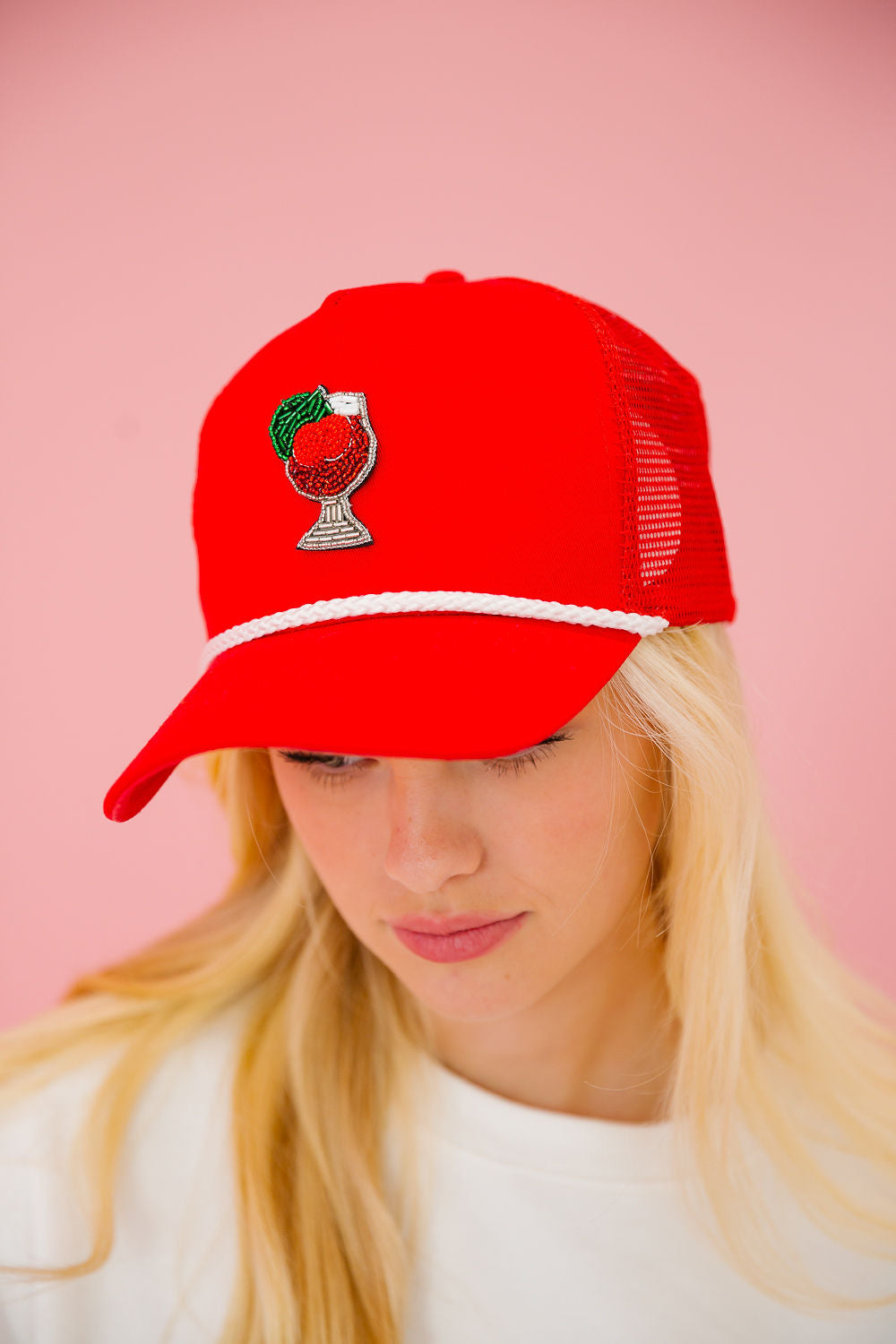 ISLAND TIME RED HAT HAT Judith March