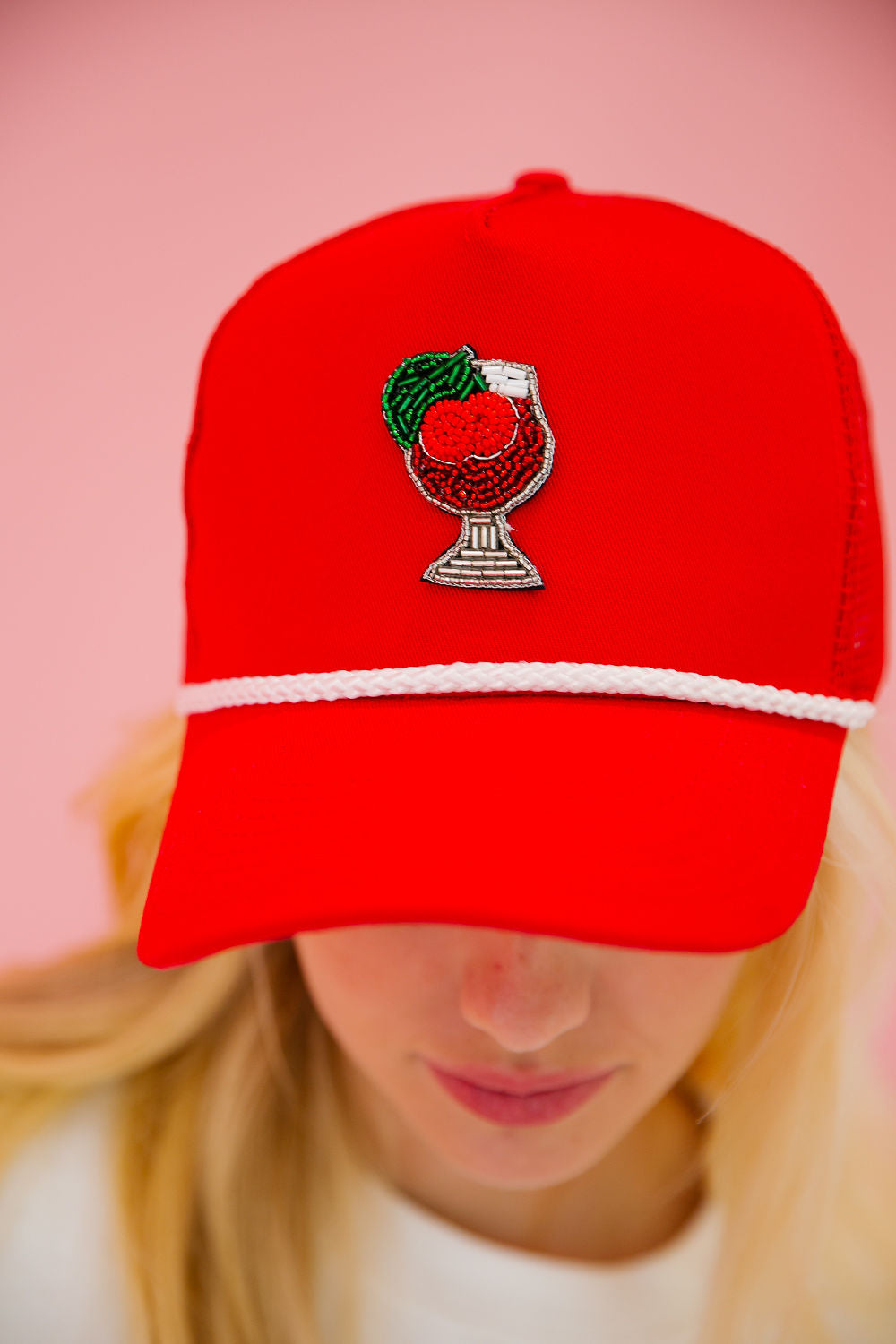 ISLAND TIME RED HAT HAT Judith March