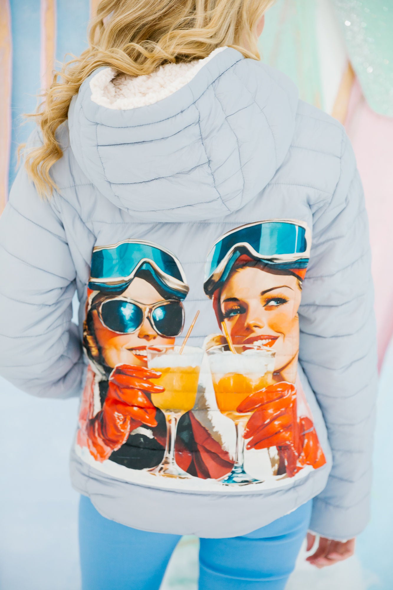 SLOPESIDE SPRITZ REVERSIBLE PUFFER JACKET JACKET Judith March