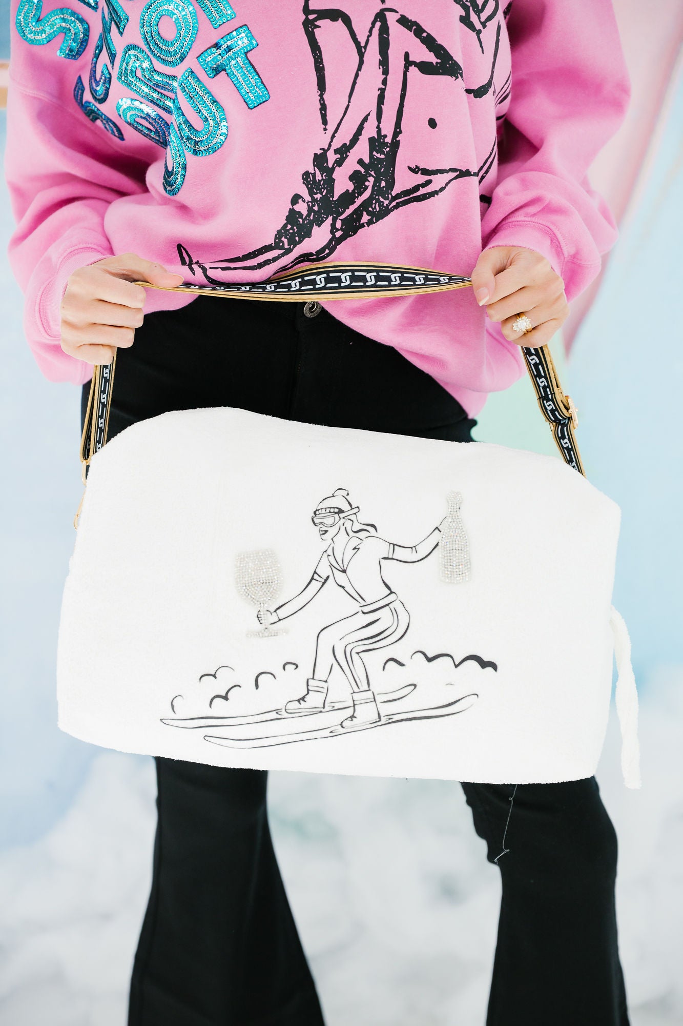 QUEEN OF THE SLOPES LARGE TERRY BAG BAG Judith March