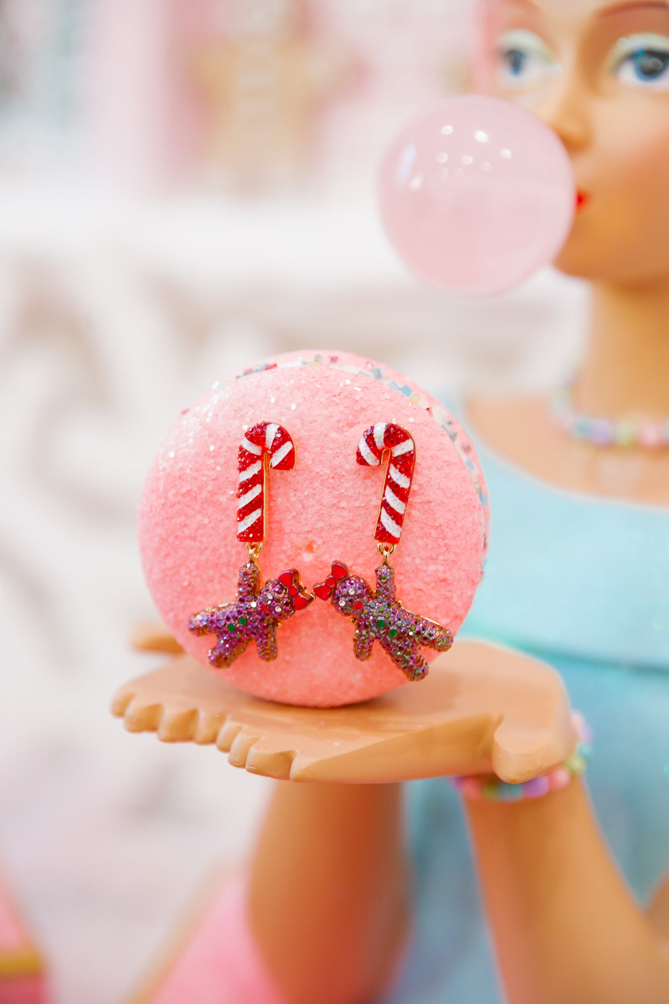 CANDY CANE GINGERBREAD EARRINGS earrings Judith March