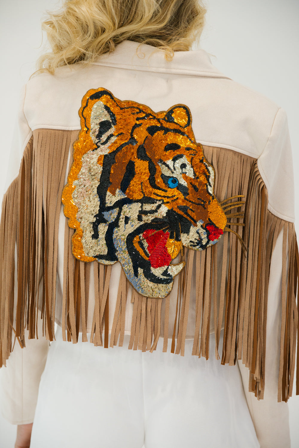 FIERCE TIGER FRINGE JACKET Judith March