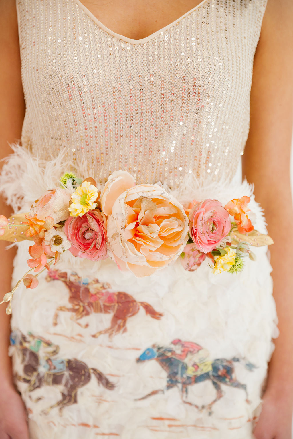 FLORAL FINISH BELT BELT Judith March