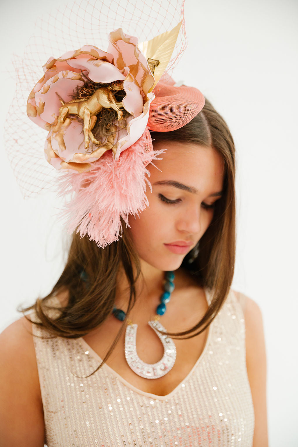 RACING ROYALTY FASCINATOR FASCINATOR Judith March