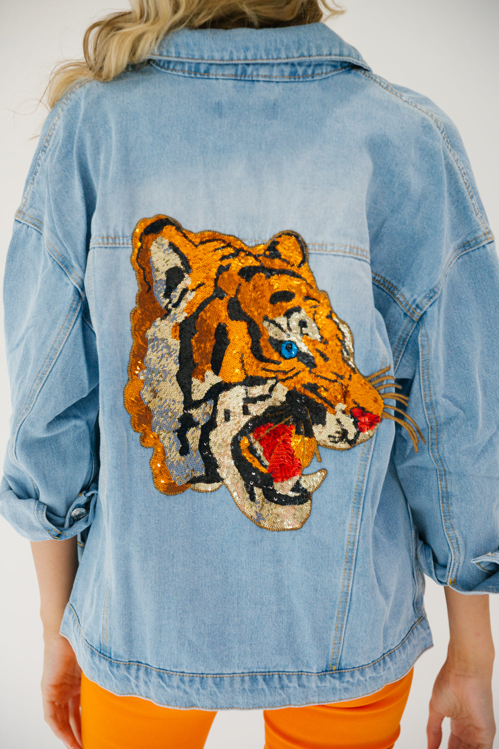 IN THE JUNGLE DENIM JACKET gameday23 Judith March