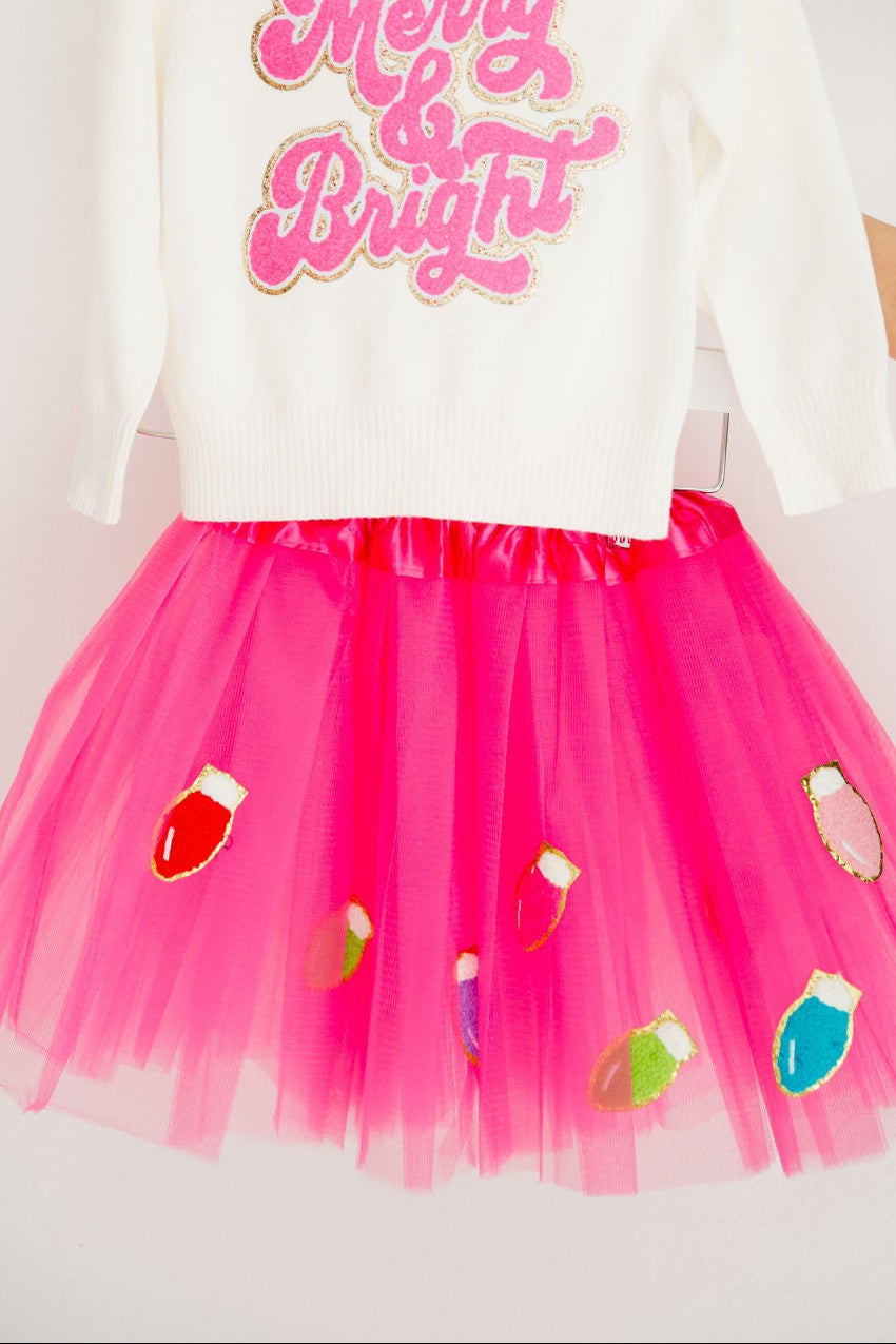 MINI KIDS MERRY & BRIGHT PINK TUTU Tutu skirt Judith March