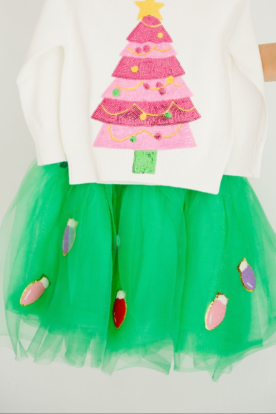MINI KIDS DECK THE HALLS GREEN TUTU Tutu skirt Judith March